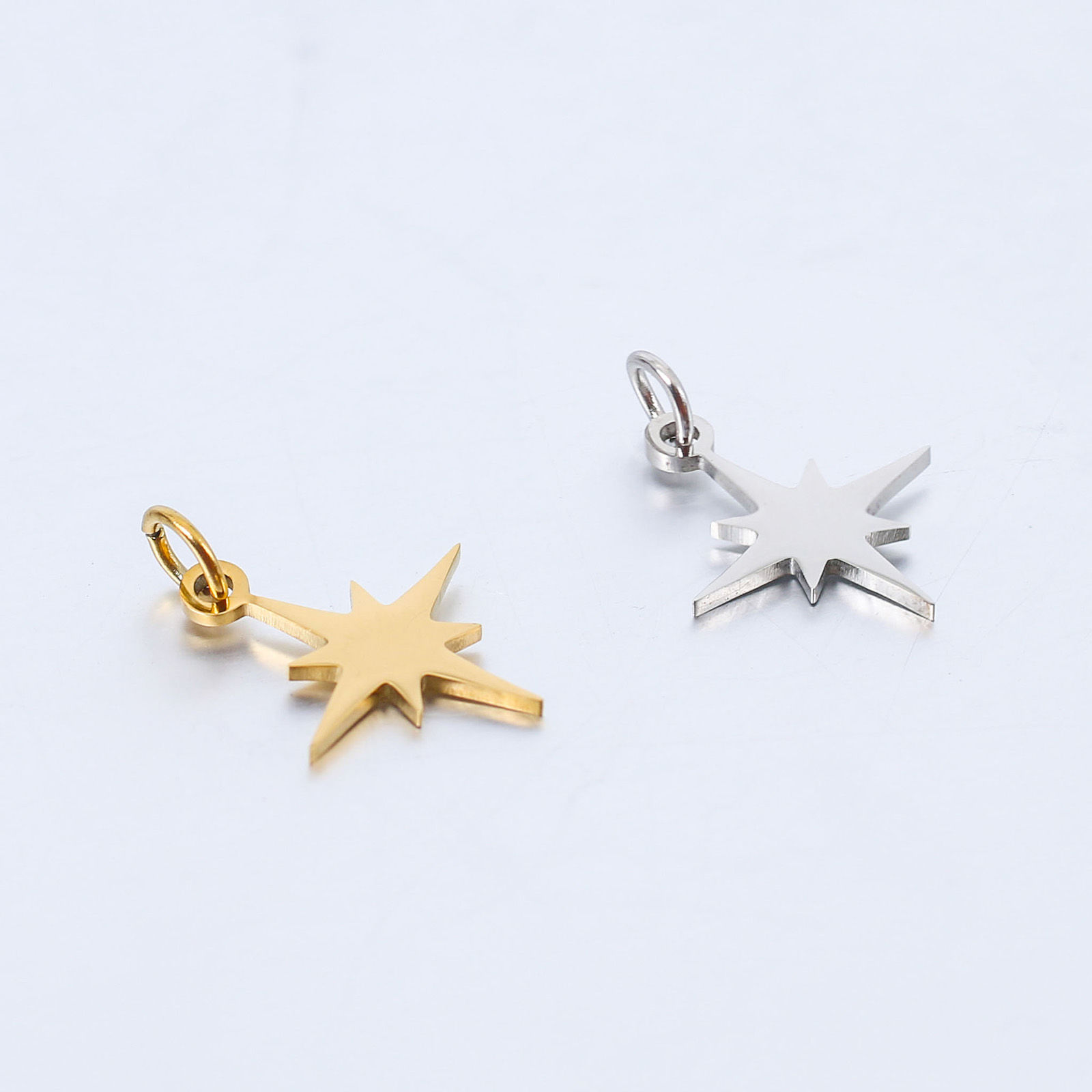 Imagen de 304 Acero Inoxidable Galaxia Colgantes Charms Multicolor Estrella 1 Unidad