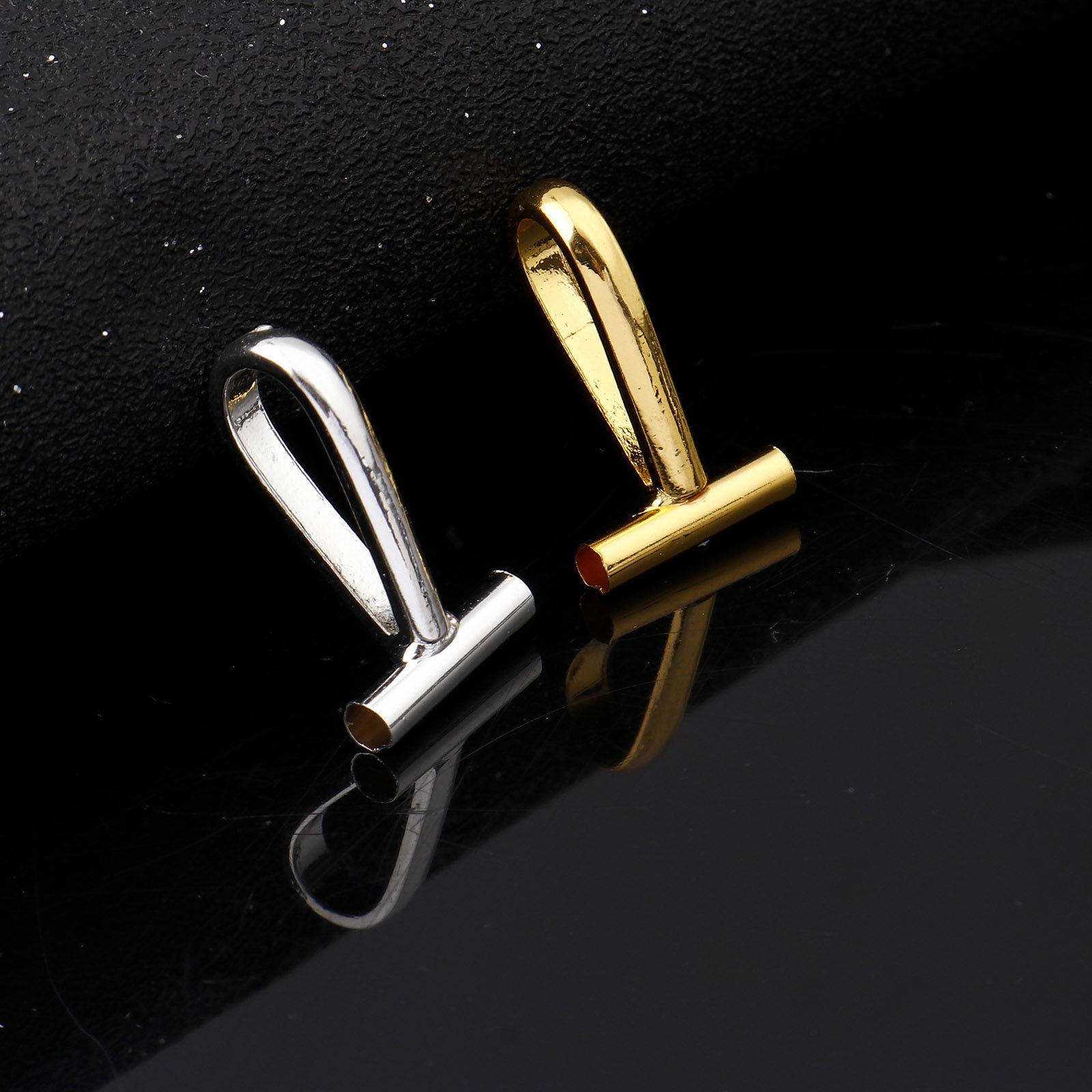 Imagen de Aleación de Metal de Zinc + Cobre Convertidores de Broches para Cambiar Broches y Colgantes Gota Multicolor 10 Unidades