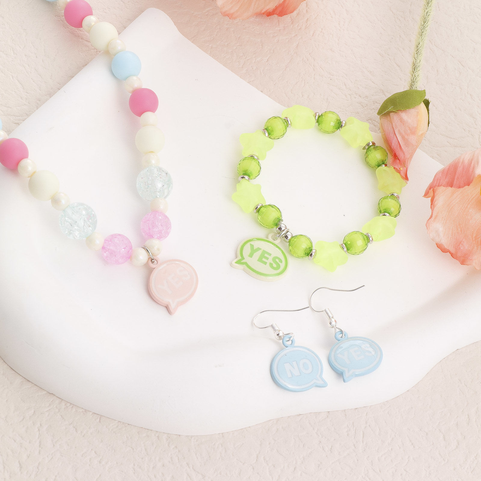 Picture of Zinc Based Alloy Charms Multicolor Dialog Box Word Message Painted 18mm x 18mm