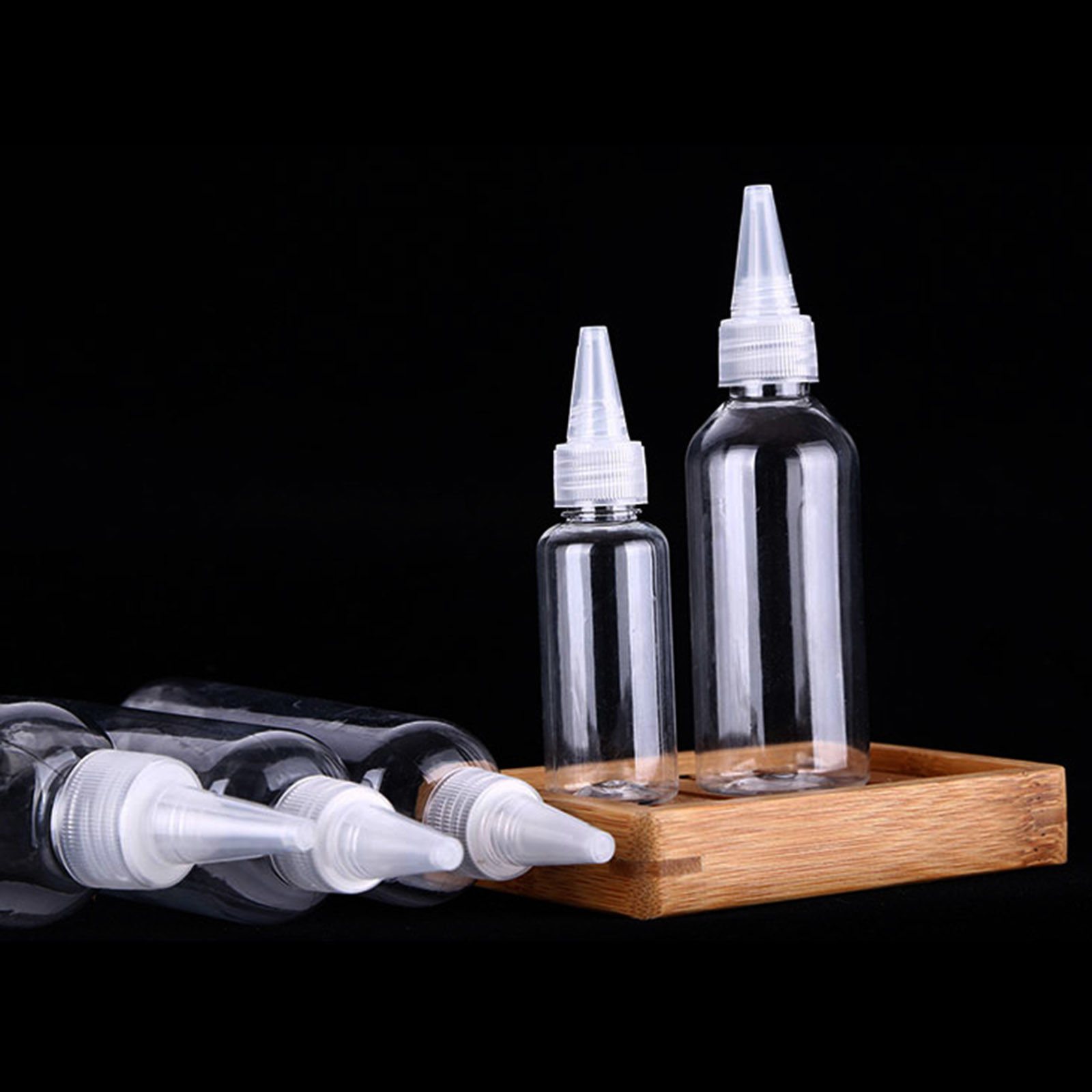 Picture of Empty Plastic Resin Jewelry Tools Glue Applicator Bottles Transparent Clear