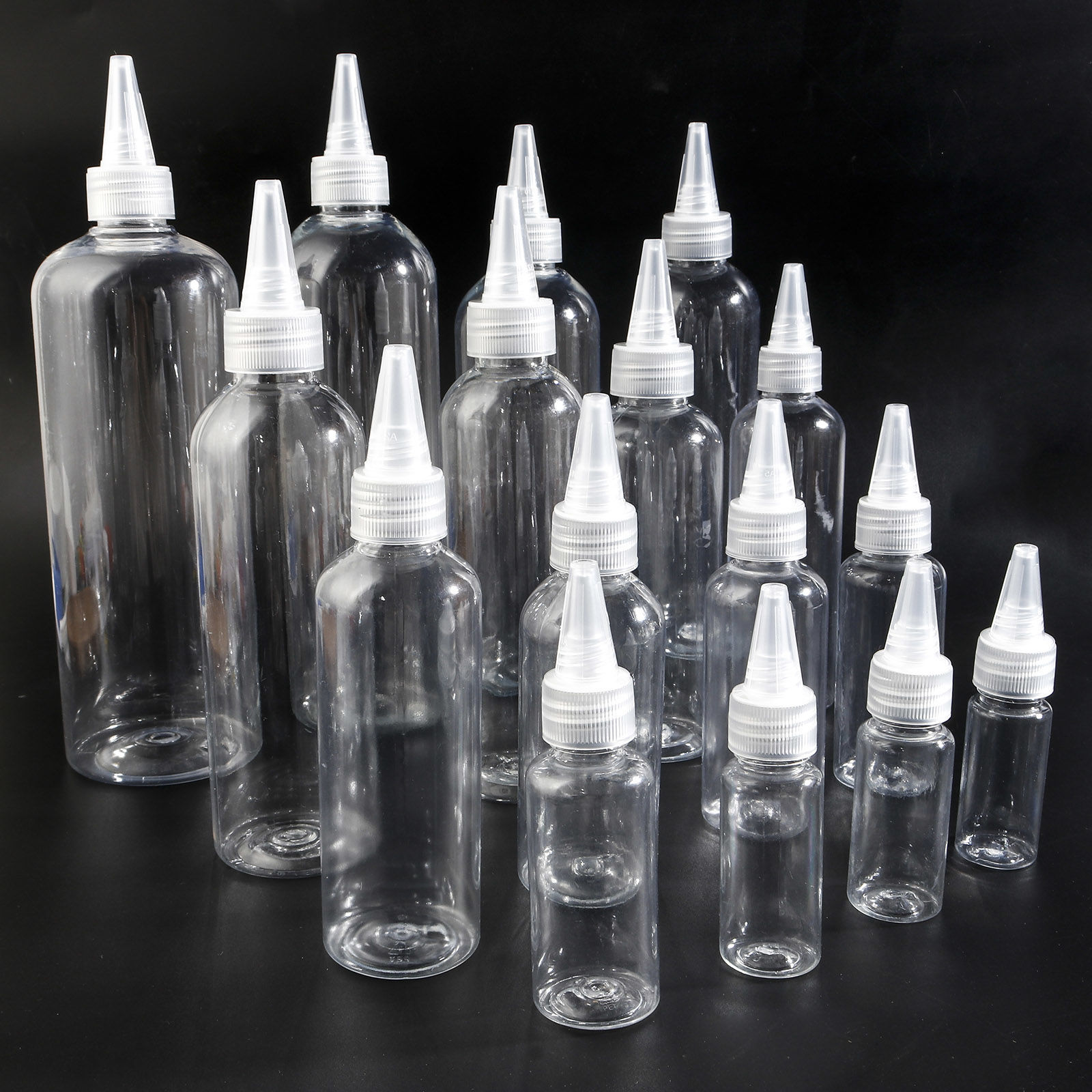 Picture of Empty Plastic Resin Jewelry Tools Glue Applicator Bottles Transparent Clear
