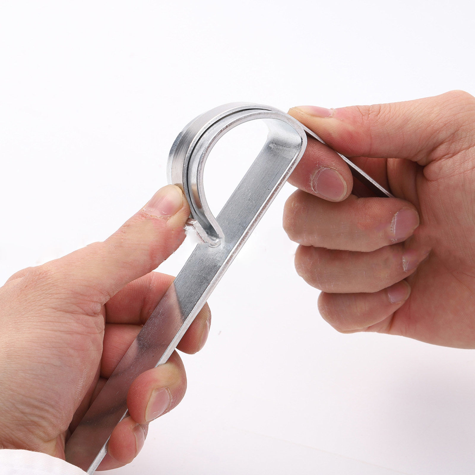 Imagen de Aluminio Herramientas de joyería Rectángulo Tono de Plata 1 Unidad