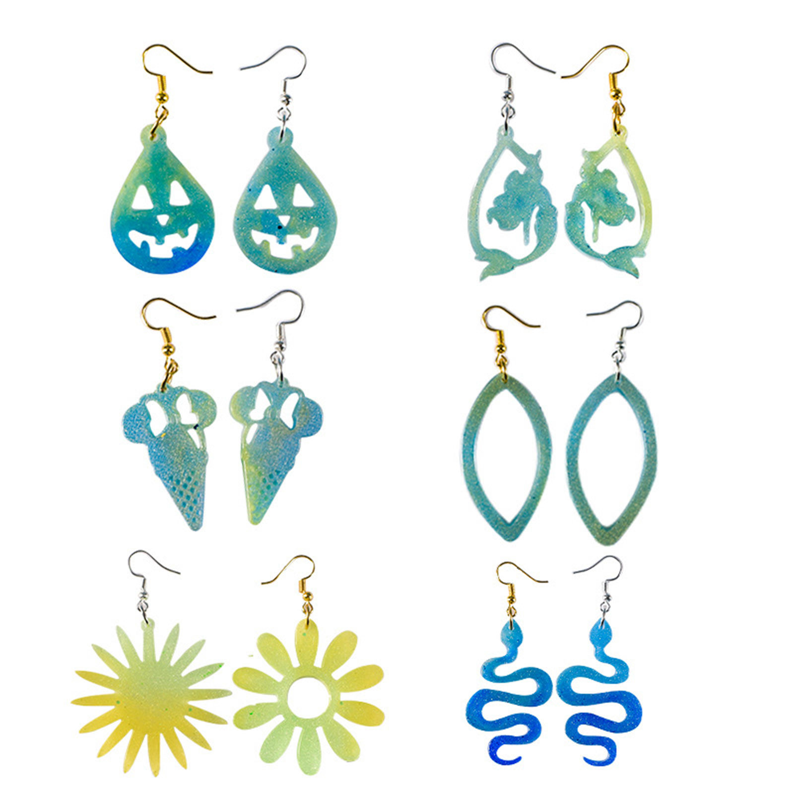 Bild von Silikonharzform für Anhänger, Ohrring, Schmuckherstellung, weiß