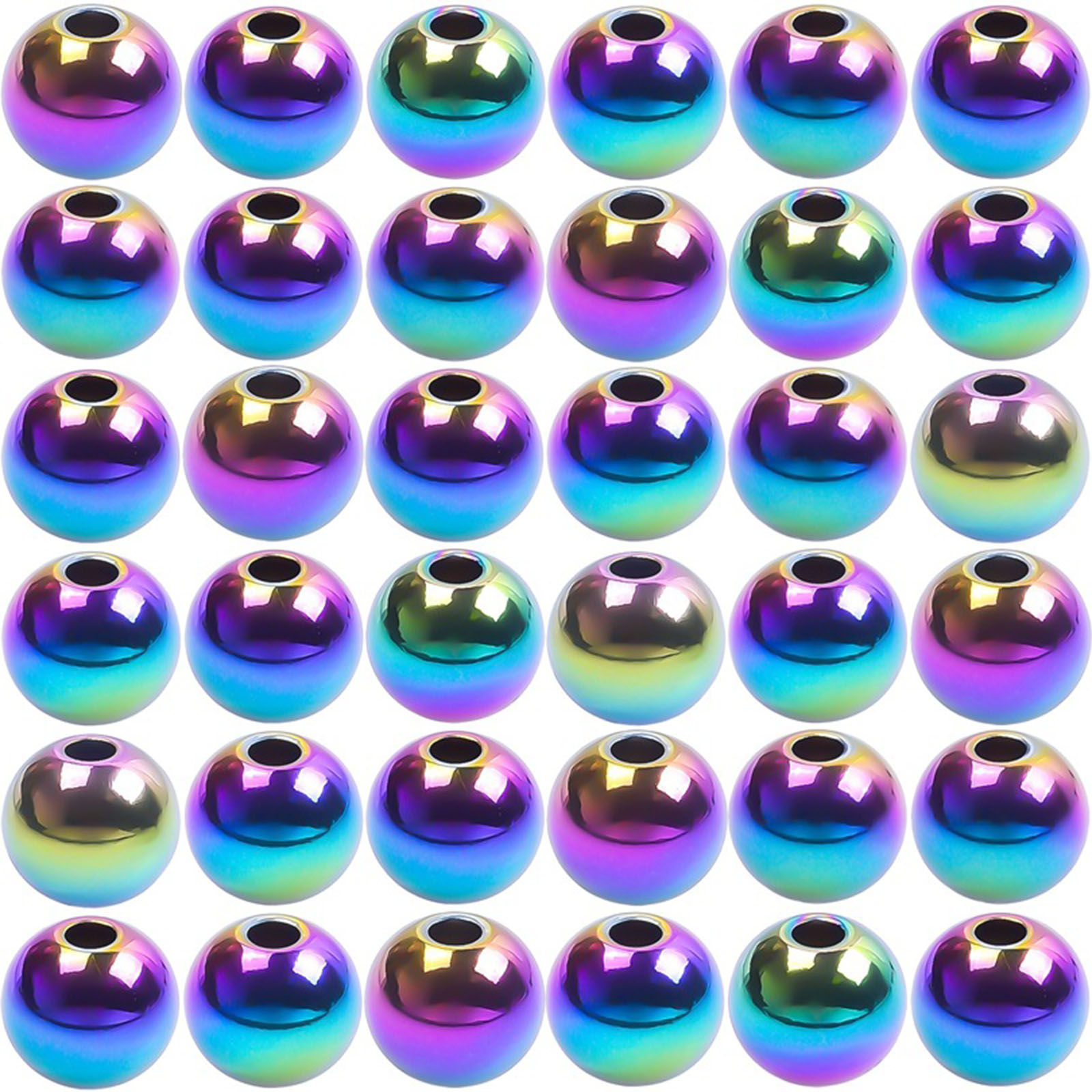 Picture of Stainless Steel Beads Round Multicolor