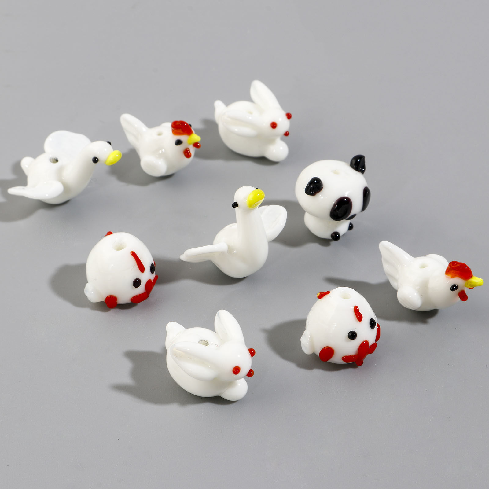 Picture of Lampwork Glass 3D Beads Animal Multicolor