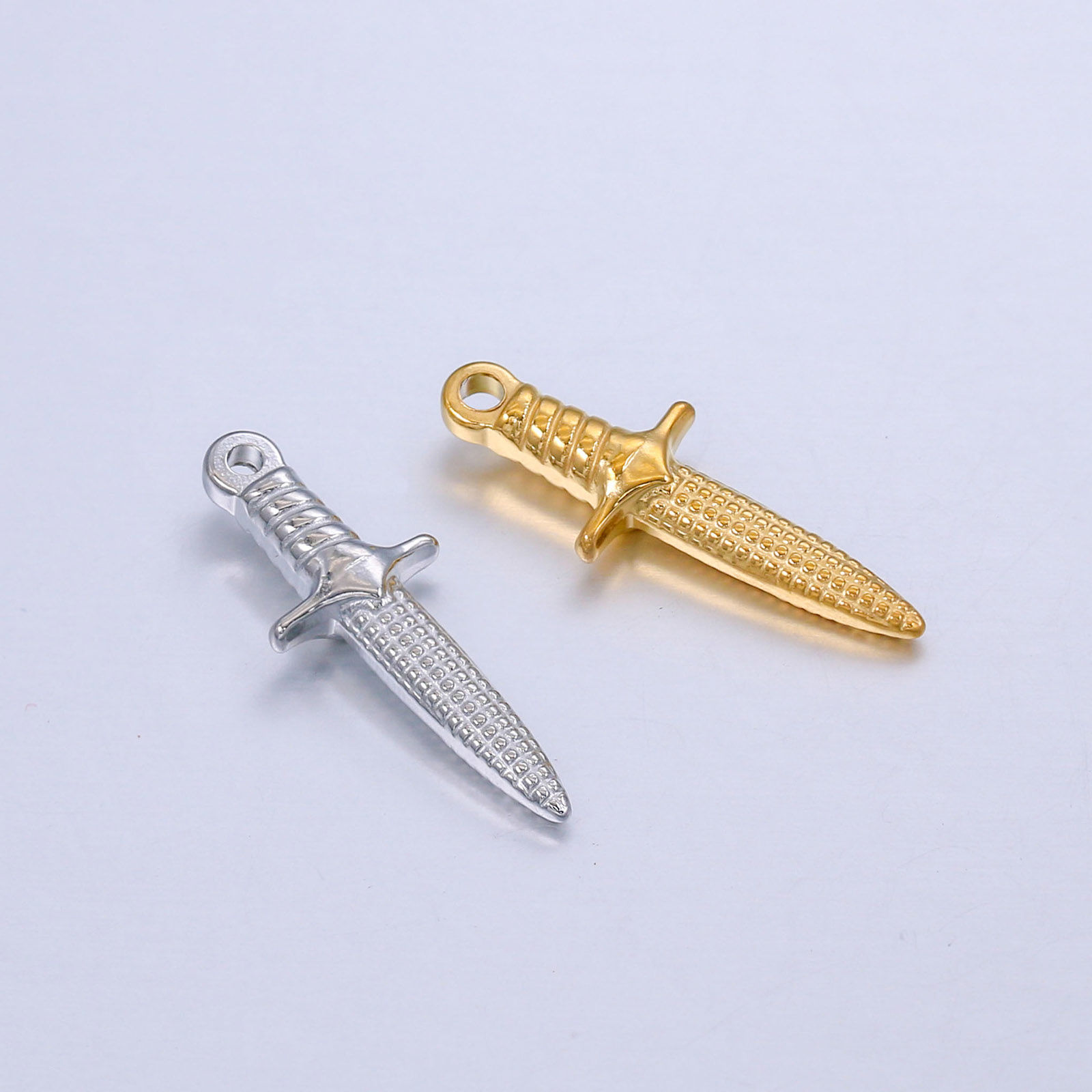 Picture of Stainless Steel Charms Multicolor Sword 24mm x 9mm