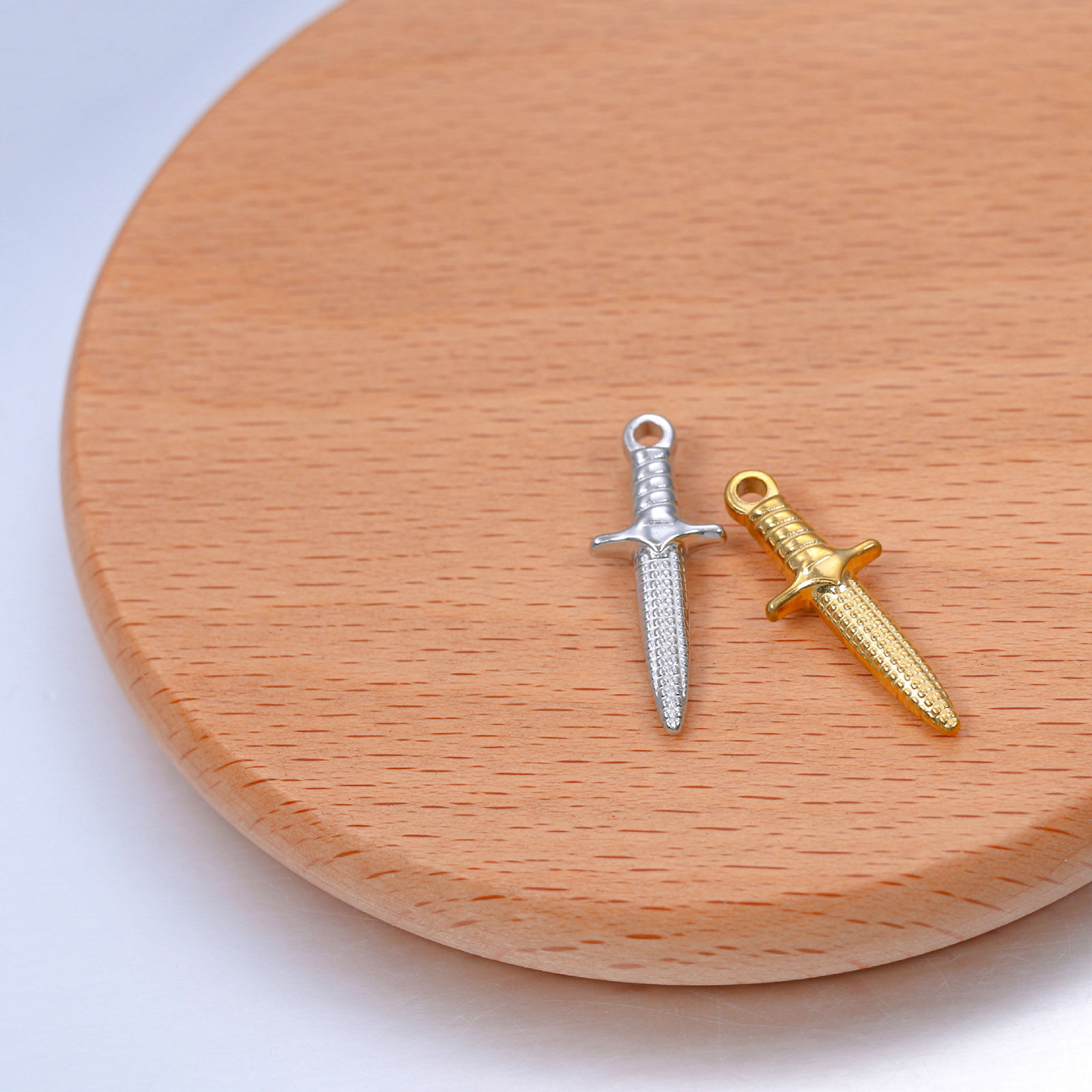 Picture of Stainless Steel Charms Multicolor Sword 24mm x 9mm