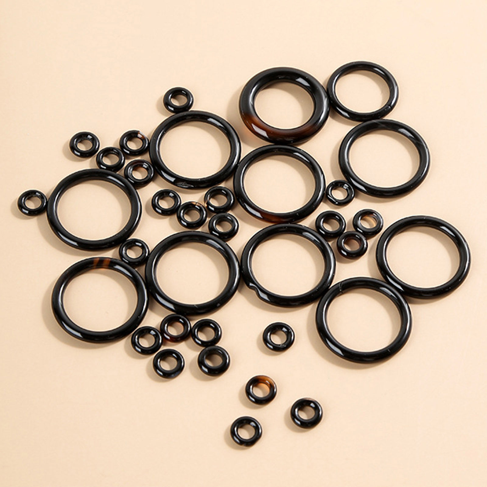 Picture of Agate ( Natural ) Loose Beads Round Black
