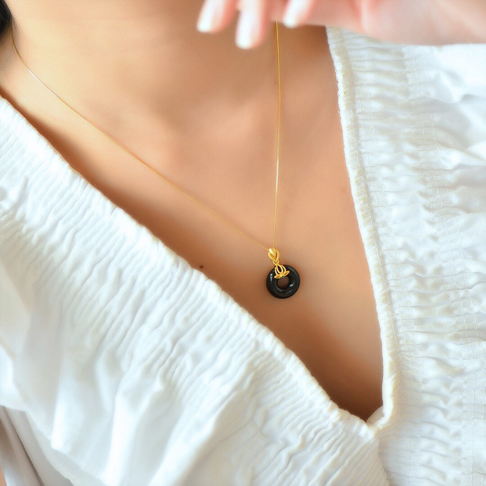 Picture of Agate ( Natural ) Loose Beads Round Black