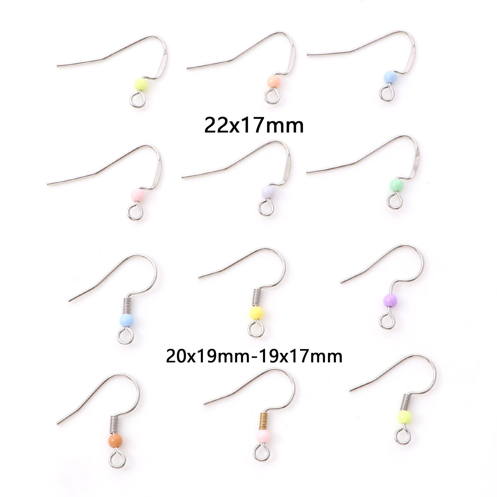 Imagen de Acero Inoxidable Gancho para la oreja Al Azar Con Lazo 50 Unidades