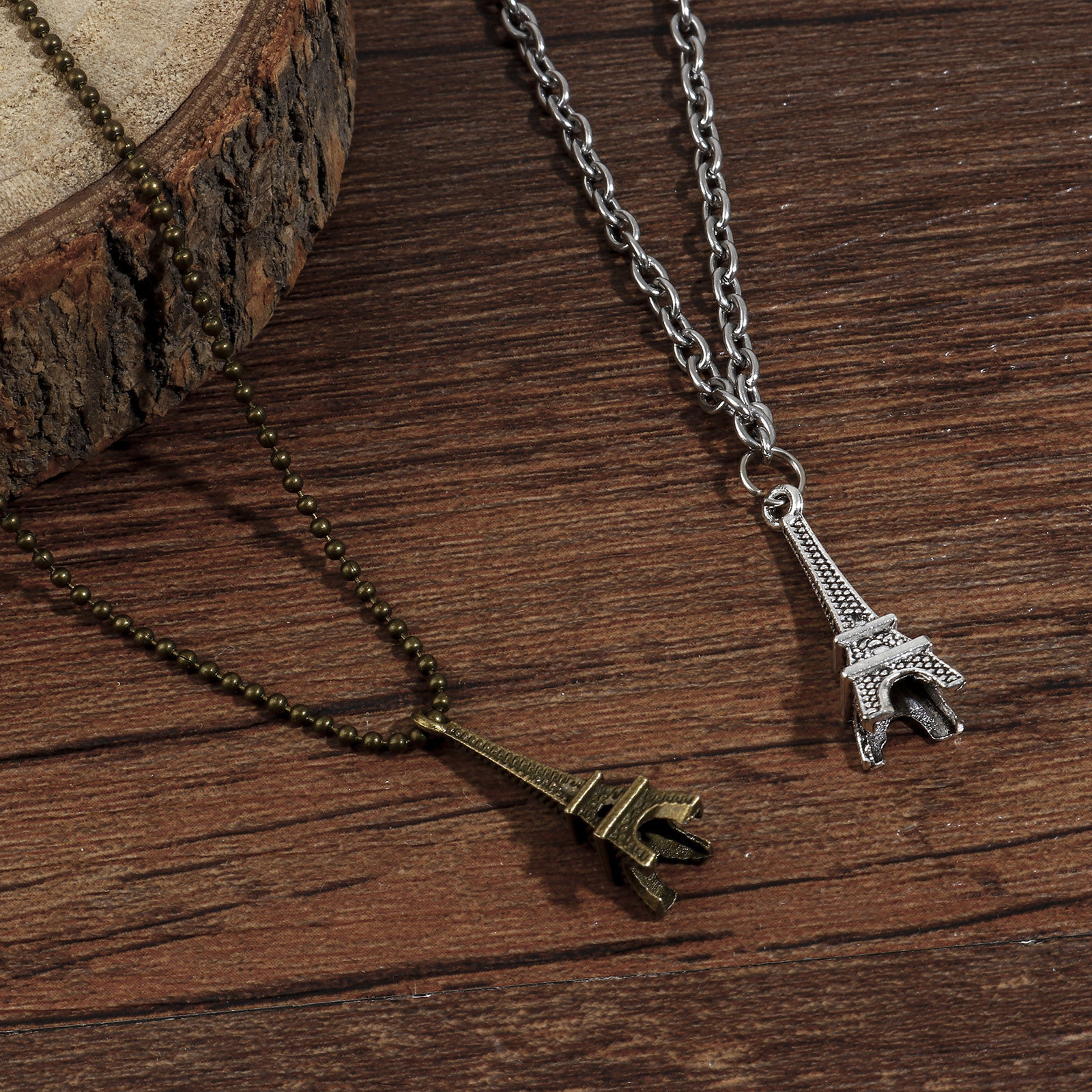 Picture of Zinc Based Alloy Travel Charms Multicolor Eiffel Tower 3D 24mm x 8mm