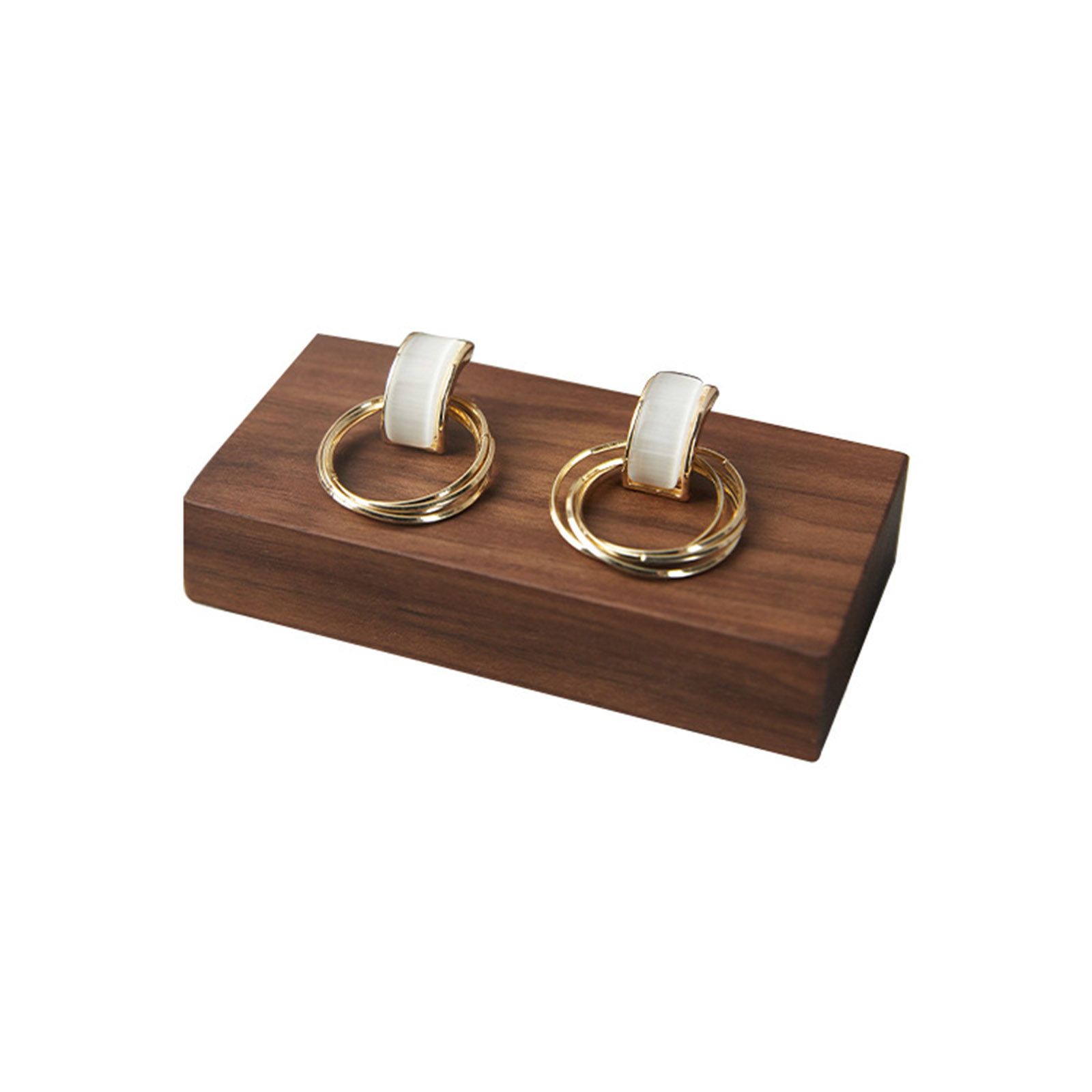Picture of Walnut Jewelry Displays Holder Rack Dark Brown 