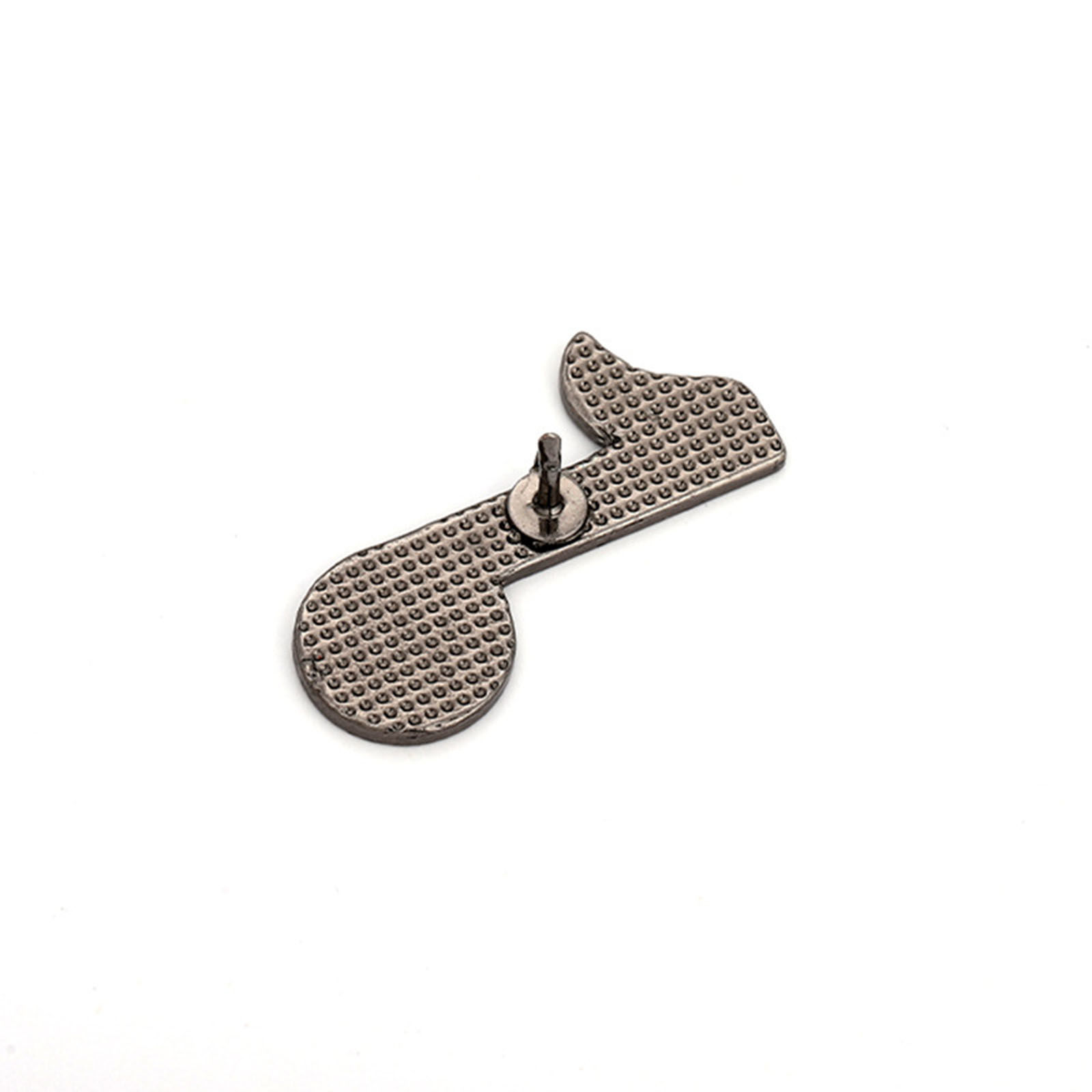 Picture of Simple Pin Brooches Musical Note Black & White Enamel 2.3cm x 1.2cm