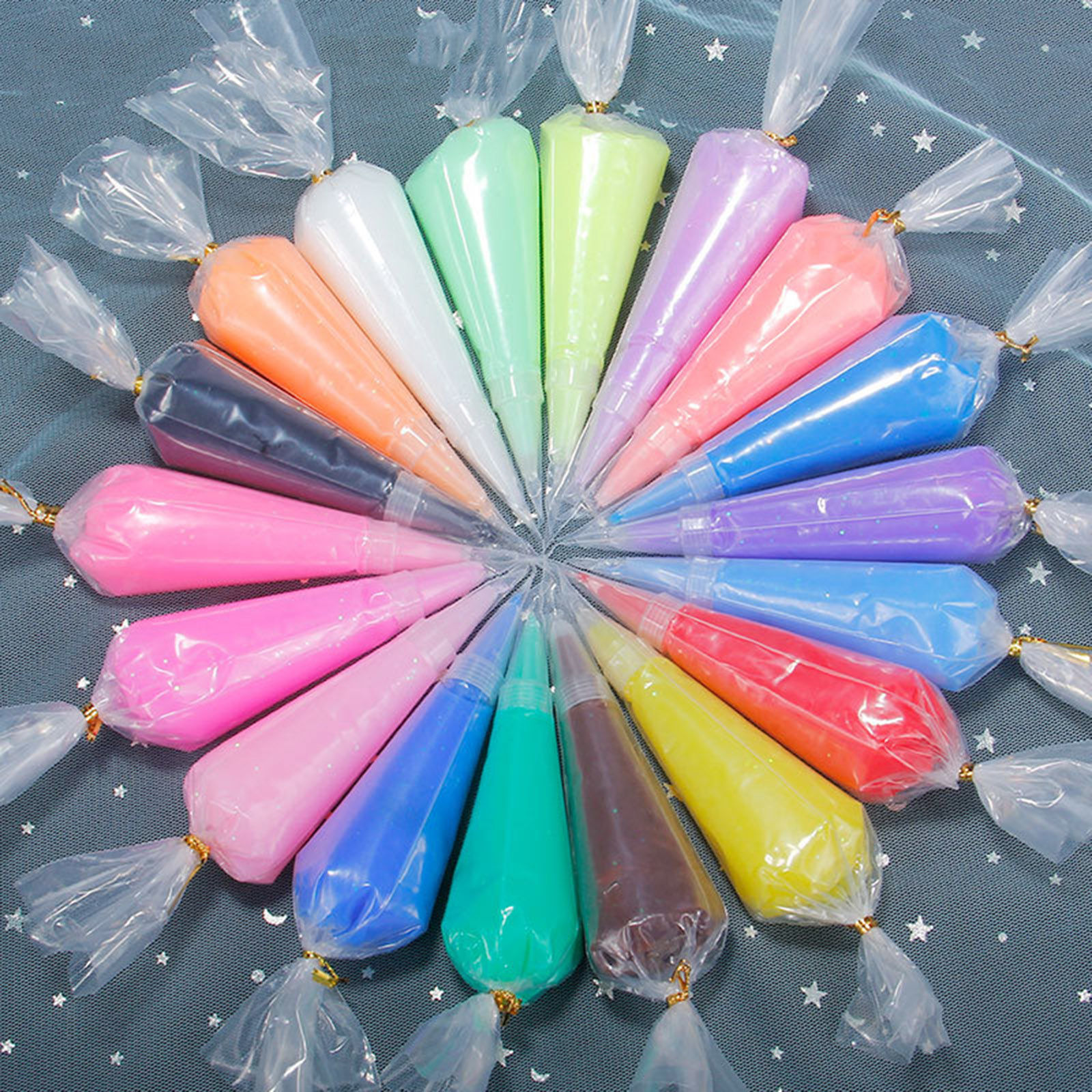 Picture of ( 50ml ) EVA DIY Fake Whipped Cream Clay Multicolor 19cm x 4.5cm