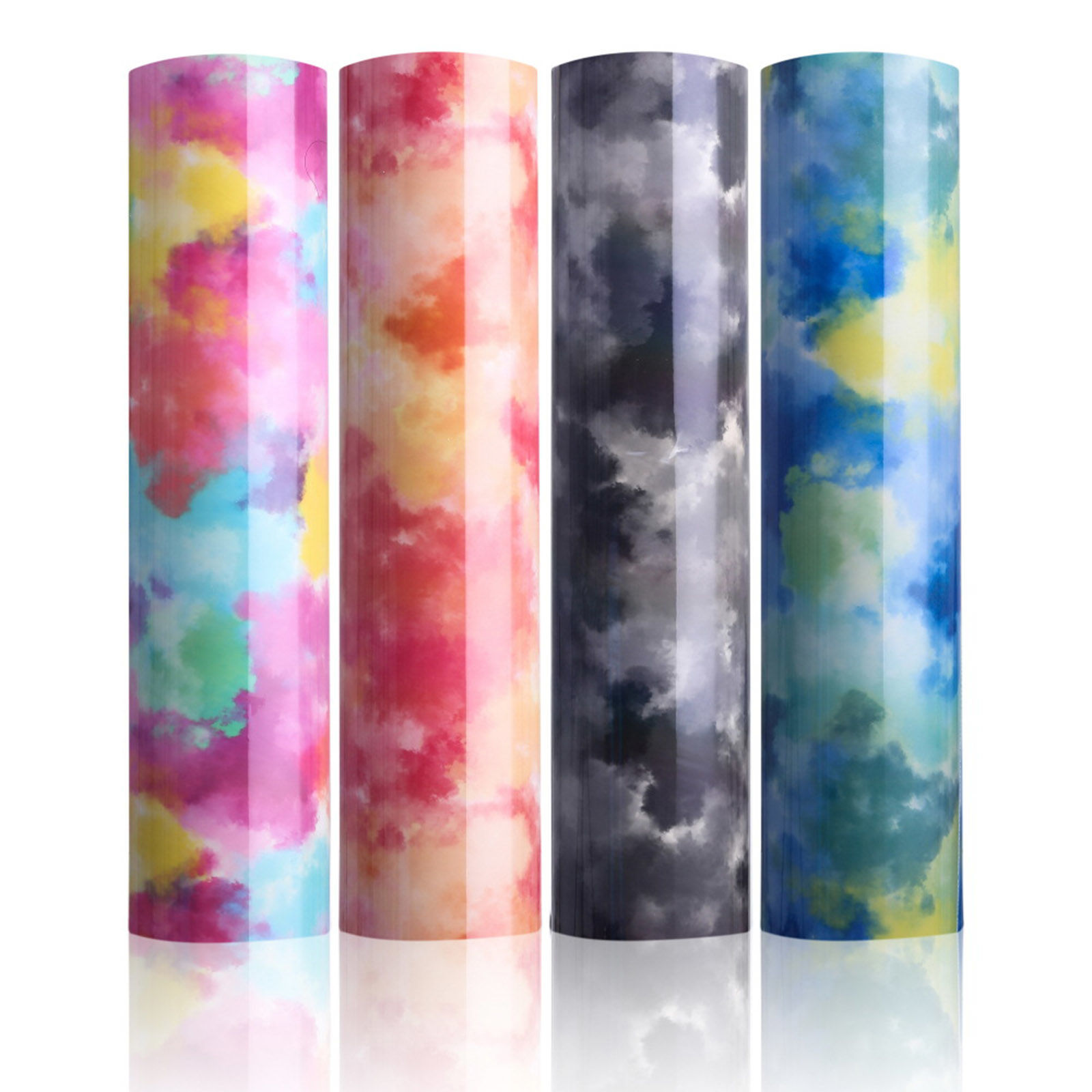 Picture of PU Thermal Transfer Sheet Paper For DIY Craft Multicolor Rectangle Tie-Dye 30.5cm x 25cm