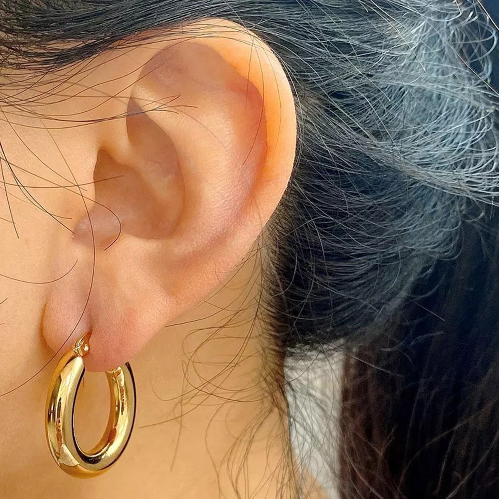 Picture of 304 Stainless Steel Stylish Hoop Earrings Multicolor Round