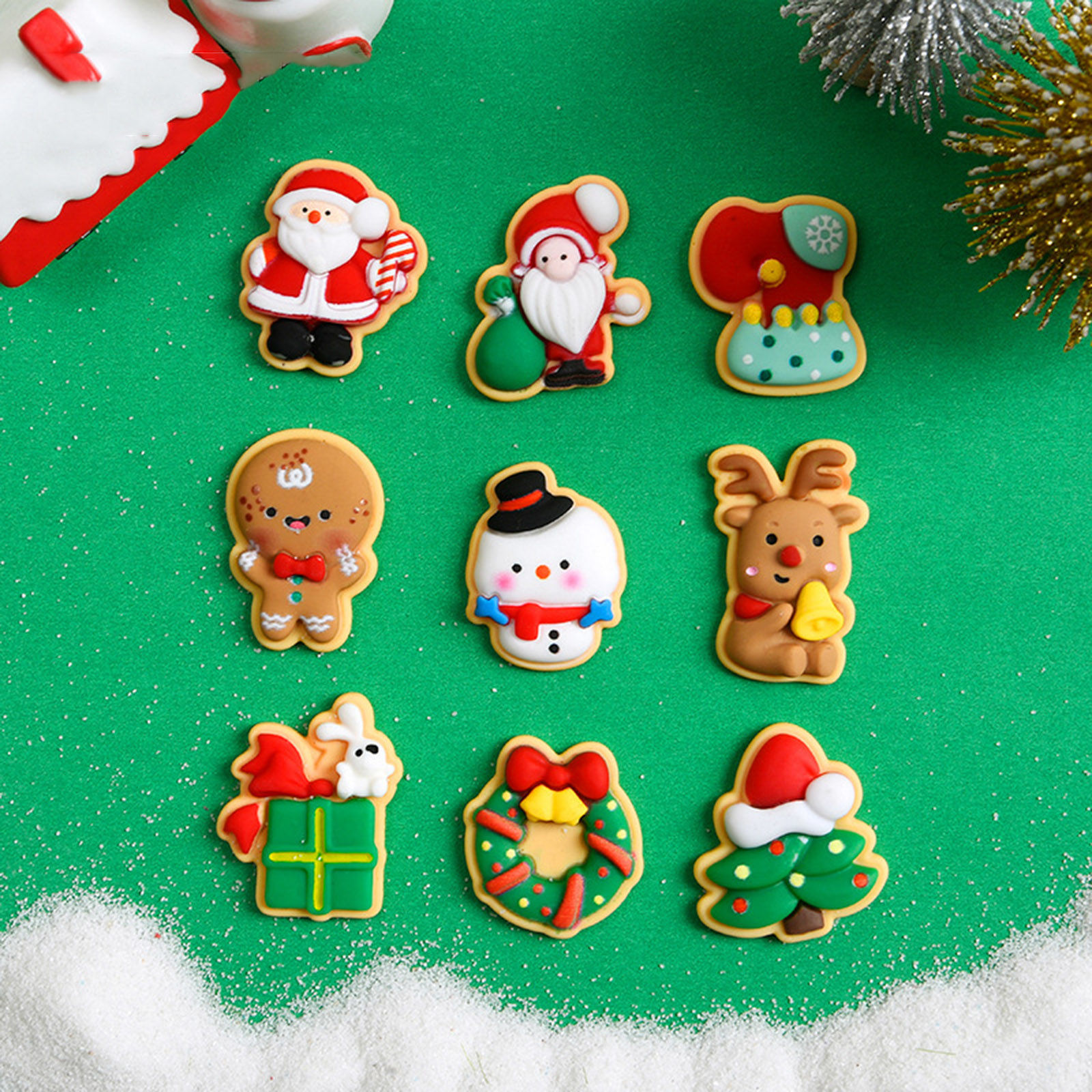 Picture of Resin Cartoon DIY Craft Embellishments Christmas