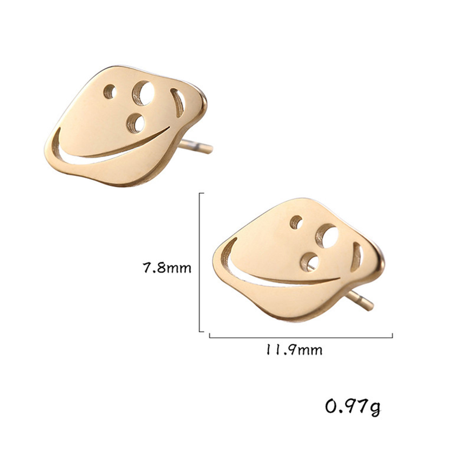 Imagen de 304 Acero Inoxidable Galaxia Pendientes Multicolor Astronave Cohete Hueco Post/ Wire Size: (20 gauge), 1 Par