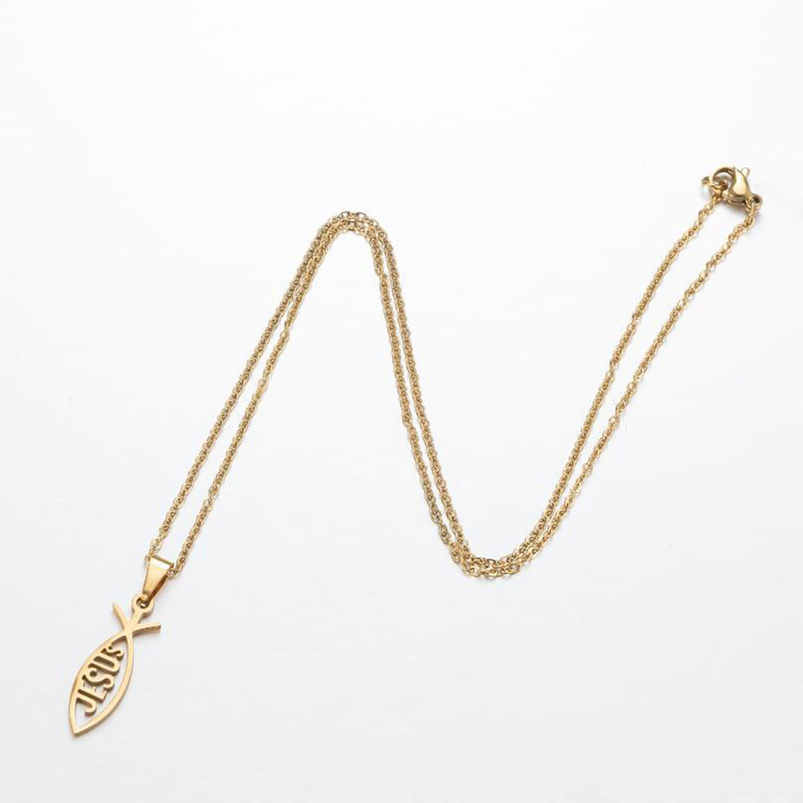 Picture of 201 Stainless Steel Stylish Link Cable Chain Necklace Multicolor 45cm(17 6/8") long
