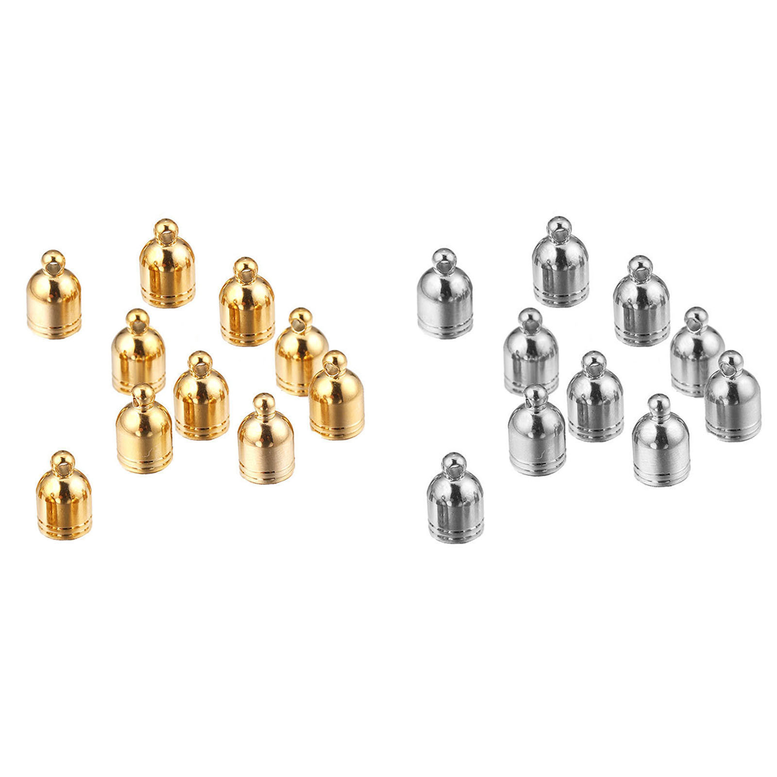 Изображение 304 Нержавеющая Сталь Зажим-концевик для Ожерелья Разноцветный 10 ШТ