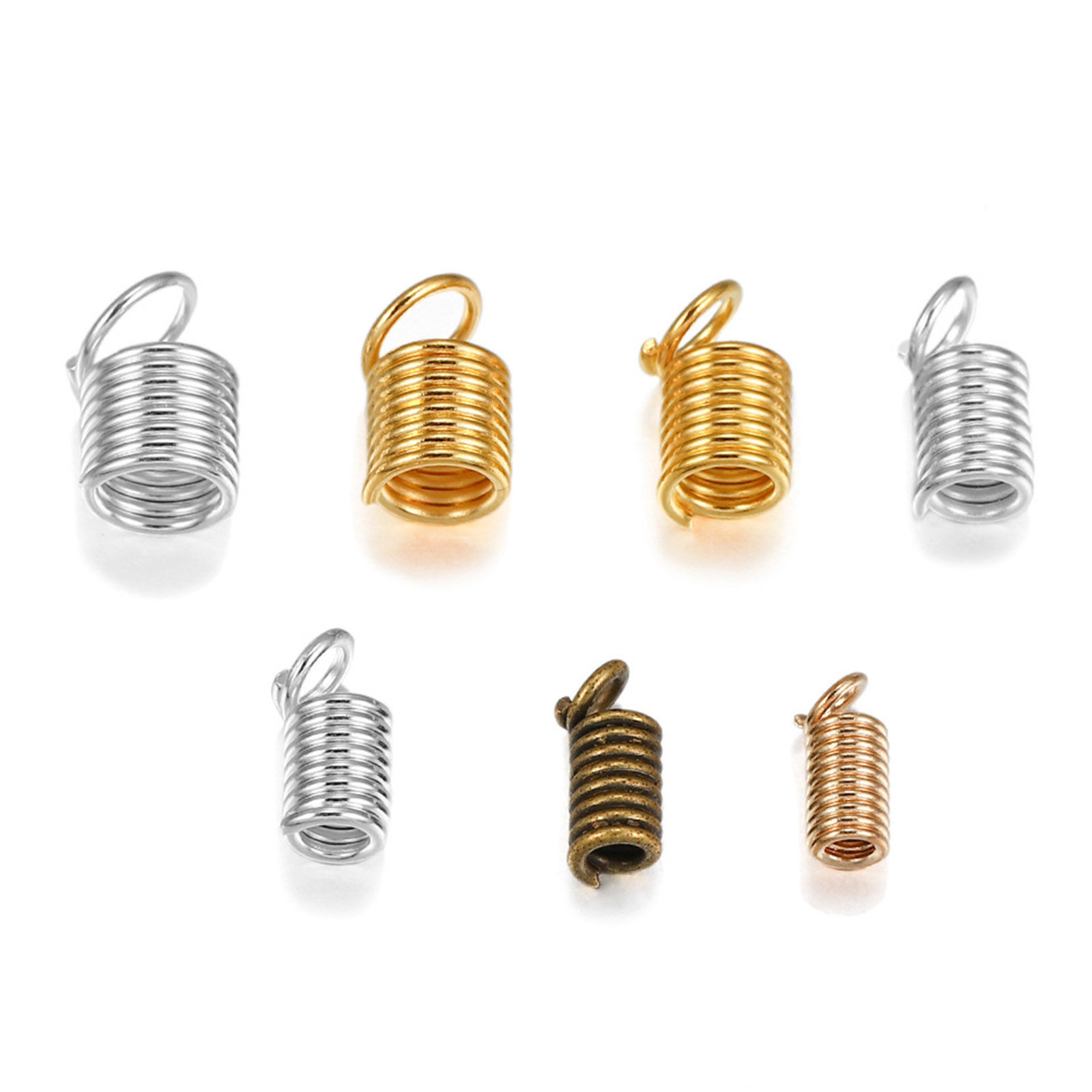 Picture of Iron Based Alloy Cord End Caps Spring Multicolor