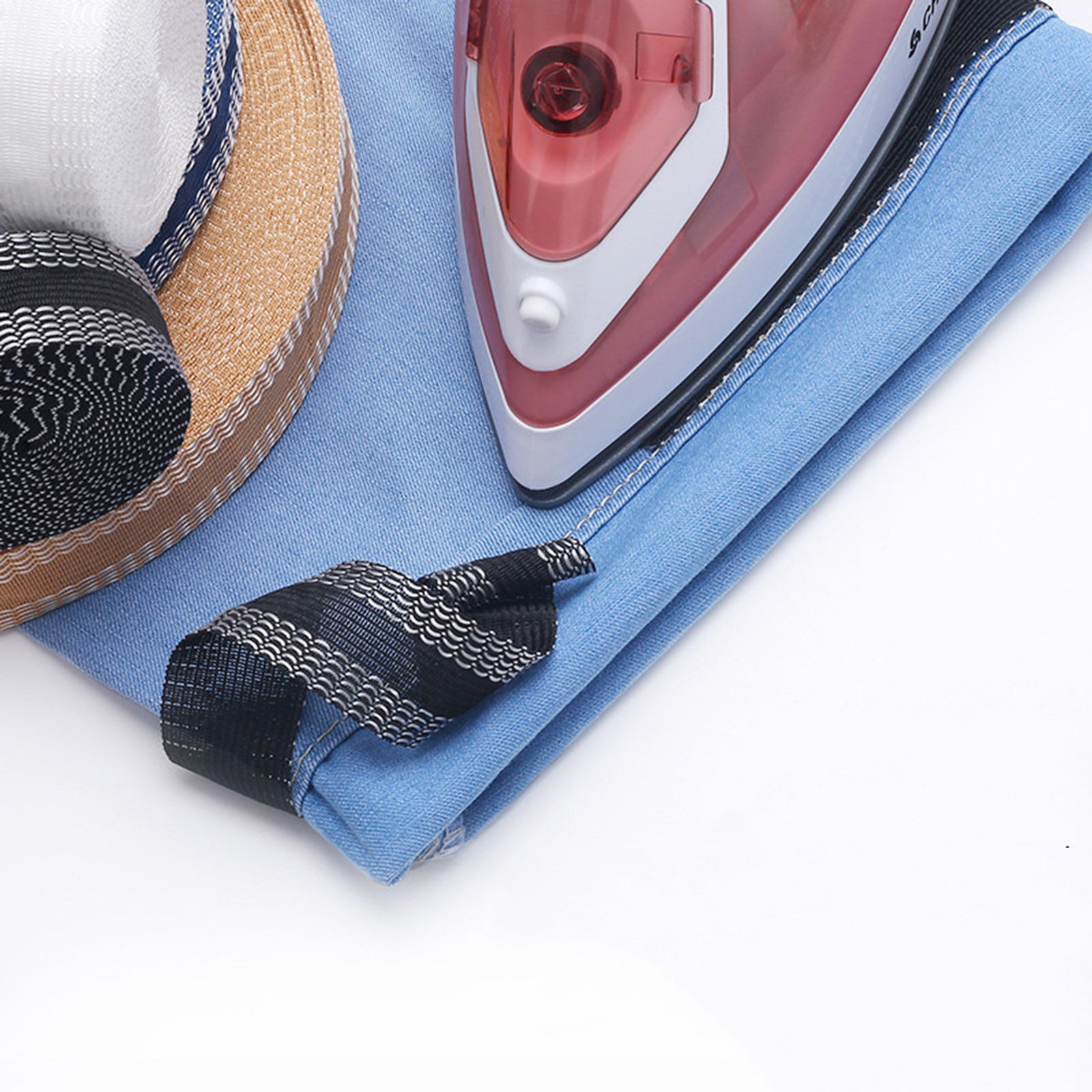 Picture of Polyester Pants Hemming Shortening Iron On Webbing Self-Adhesive Tape DIY Household Sewing Supplies Multicolor 2.5cm