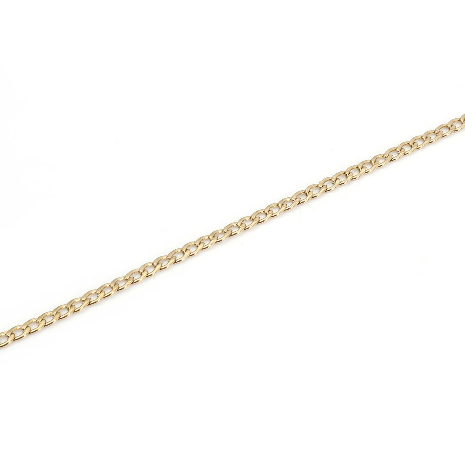 Picture of 1 Roll Vacuum Plating 304 Stainless Steel Link Chain For Handmade DIY Jewelry Making Findings Gold Plated