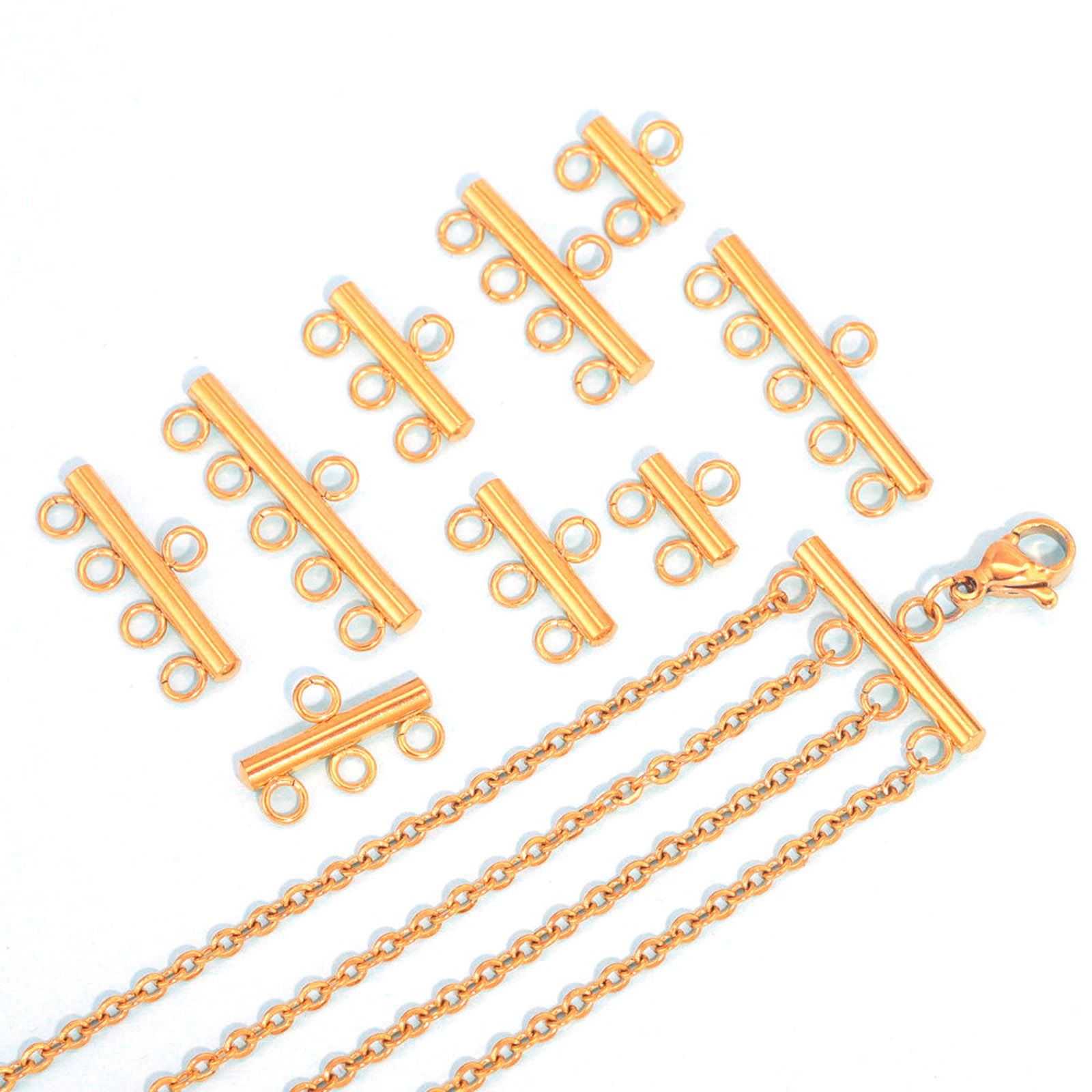 Изображение 304 Нержавеющая Сталь Коннекторы палочка Разноцветный 5 ШТ