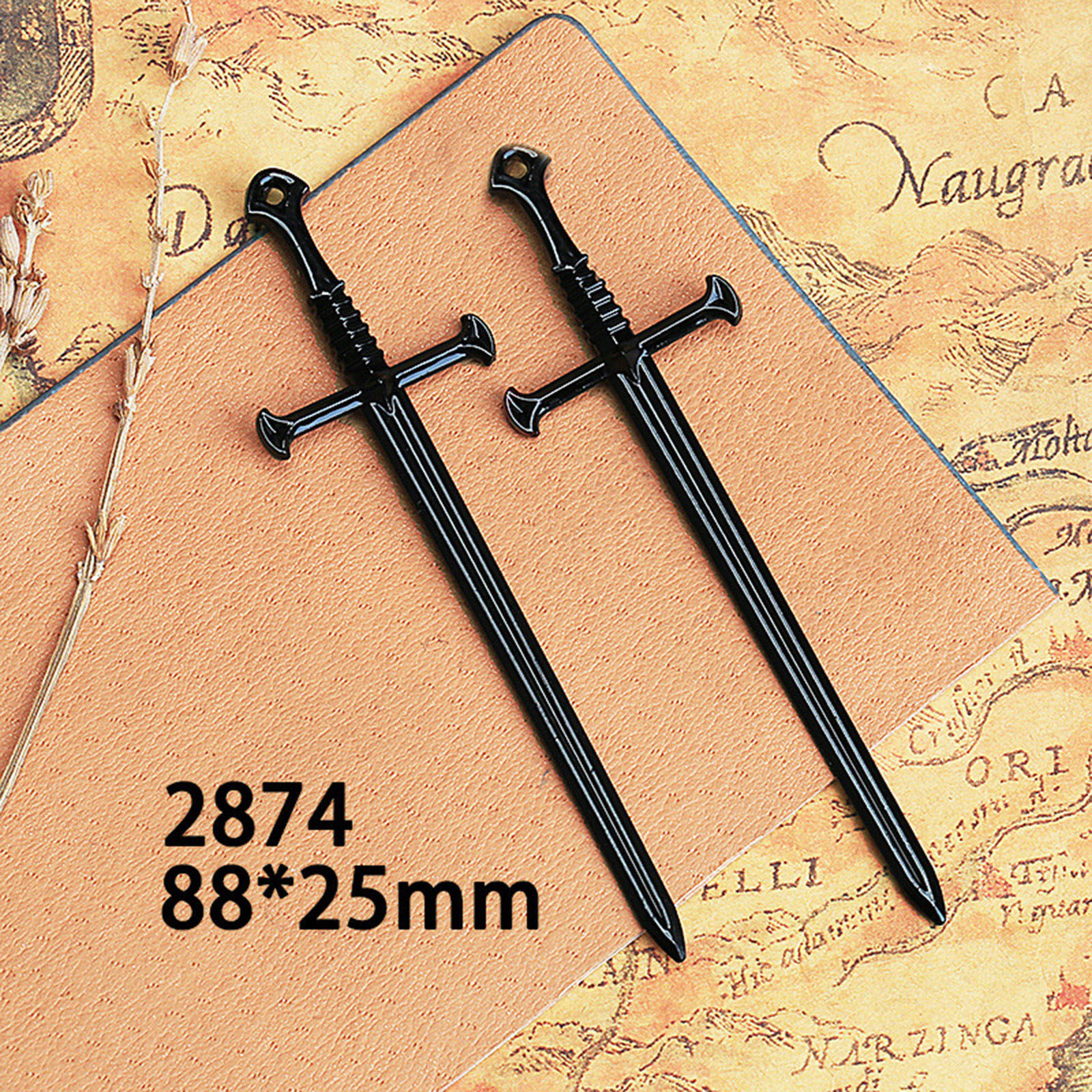 Picture of Zinc Based Alloy Religious Pendants Black Cross