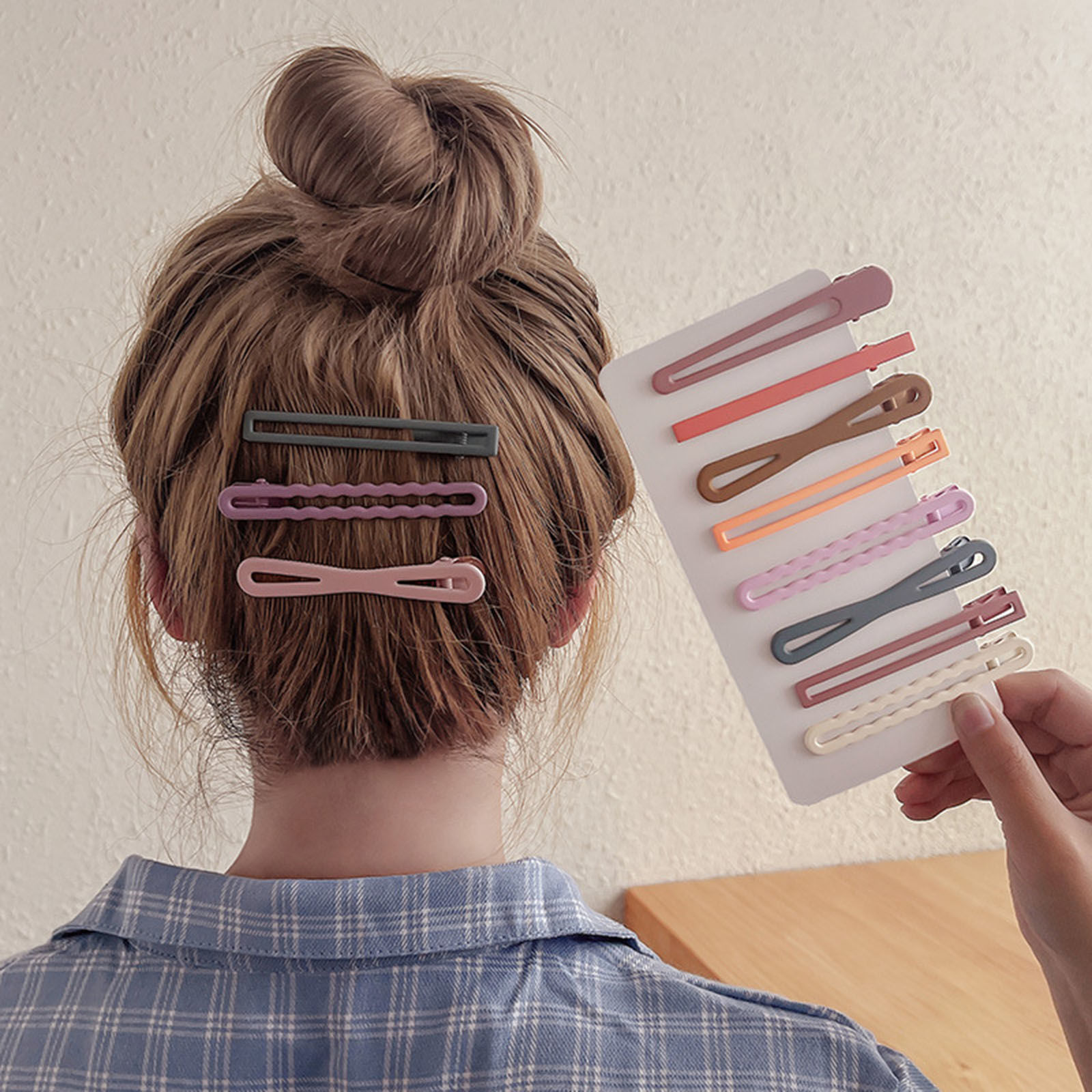 Picture of Stylish Hair Clips Geometric Multicolor Hollow