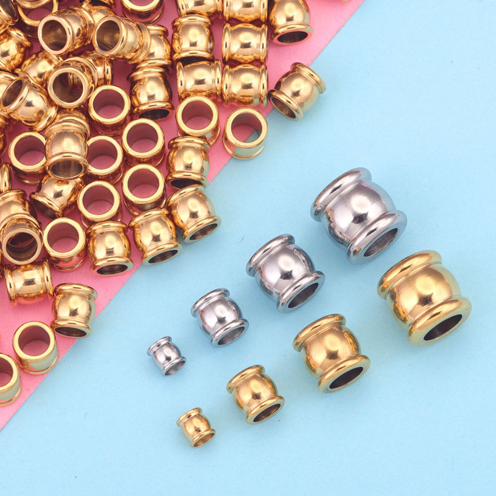 Picture of 304 Stainless Steel Beads Drum Multicolor