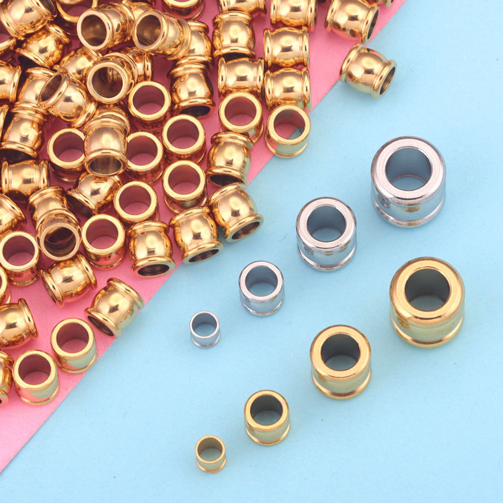 Picture of 304 Stainless Steel Beads Drum Multicolor