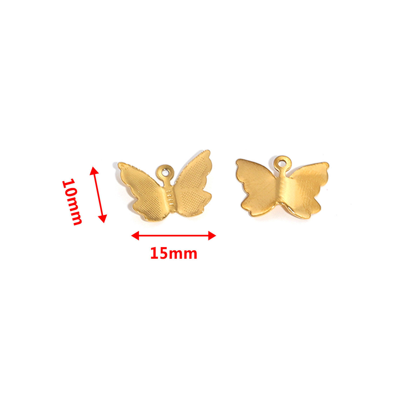Picture of 304 Stainless Steel Charms Butterfly Animal 15mm x 10mm