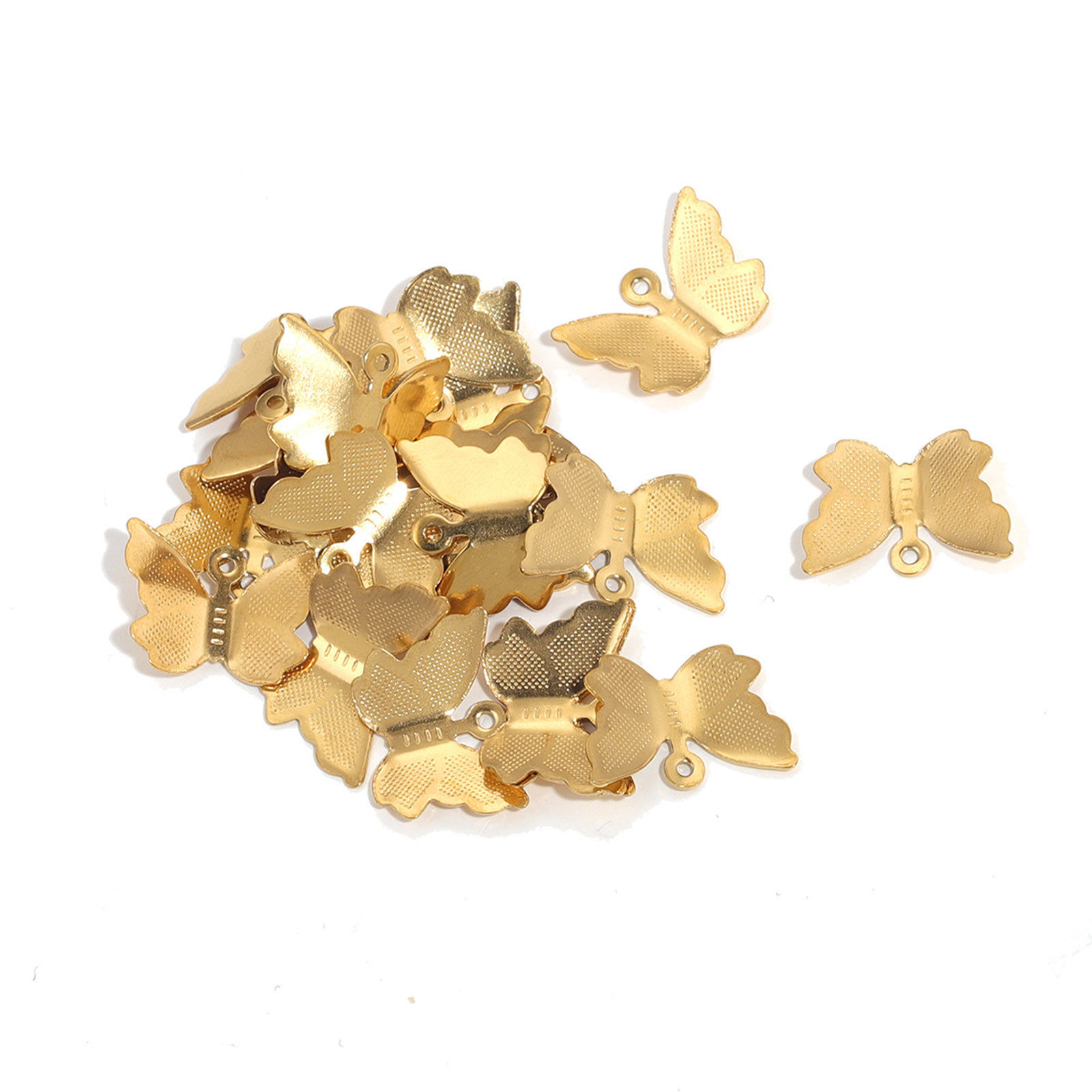 Picture of 304 Stainless Steel Charms Butterfly Animal 15mm x 10mm