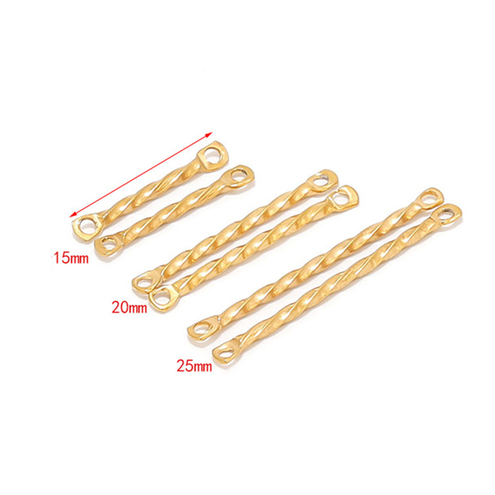 Image de Apprêts de Boucles d'Oreilles en 304 Acier Inoxydable Tressé Multicolore 10 Pcs