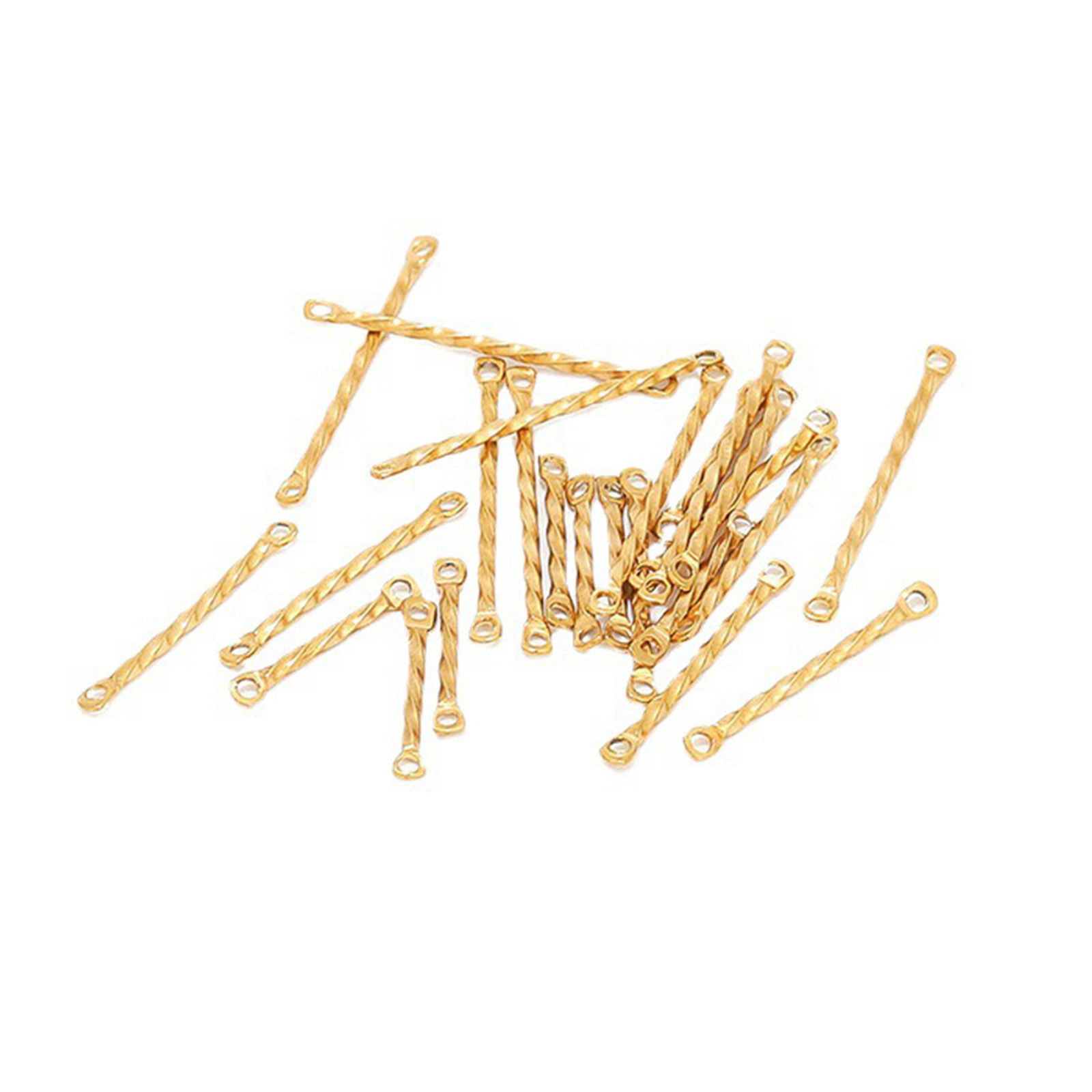 Image de Apprêts de Boucles d'Oreilles en 304 Acier Inoxydable Tressé Multicolore 10 Pcs