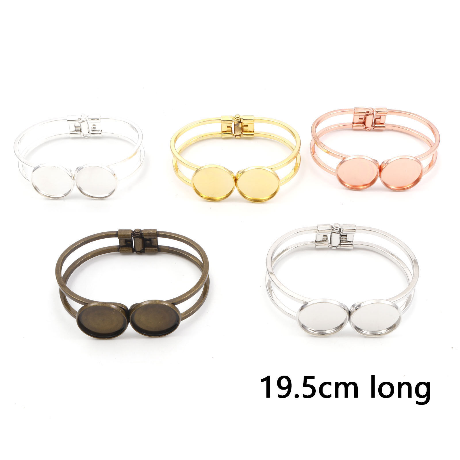 Imagen de Latón Soporta a Cabachones Brazalete Multicolor 19.5cm longitud, 1 Unidad