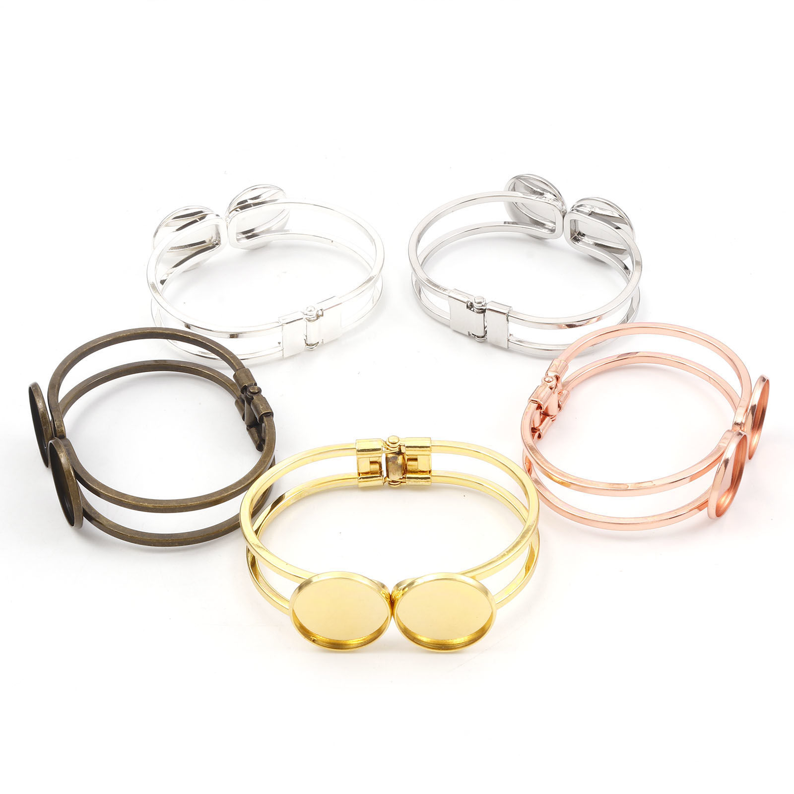 Imagen de Latón Soporta a Cabachones Brazalete Multicolor 19.5cm longitud, 1 Unidad