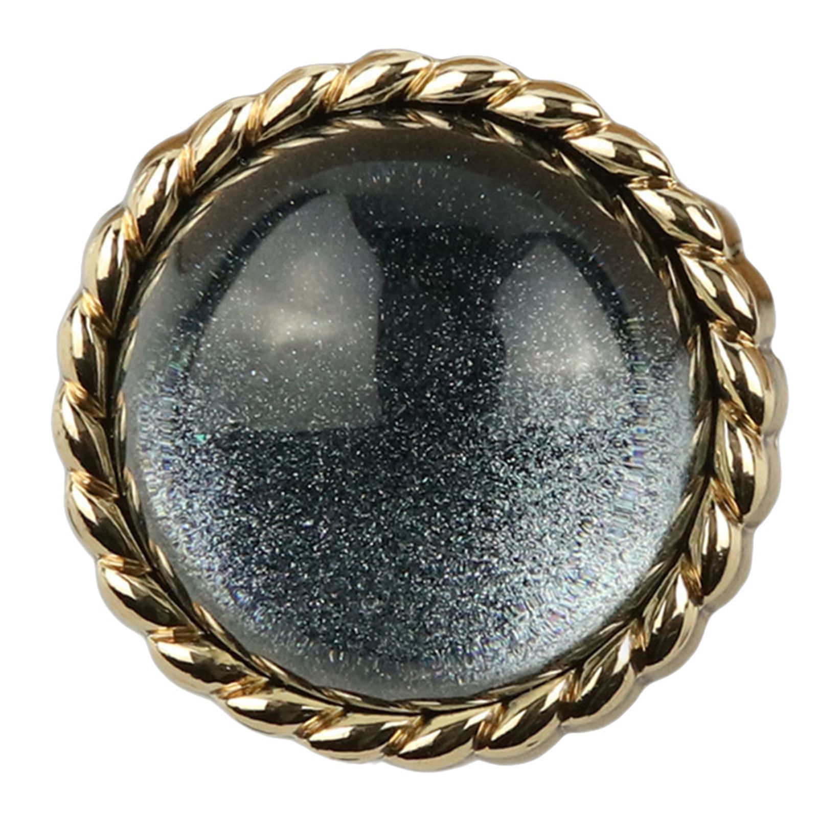 Picture of Zinc Based Alloy & Resin Metal Sewing Shank Buttons Gold Plated Multicolor Round