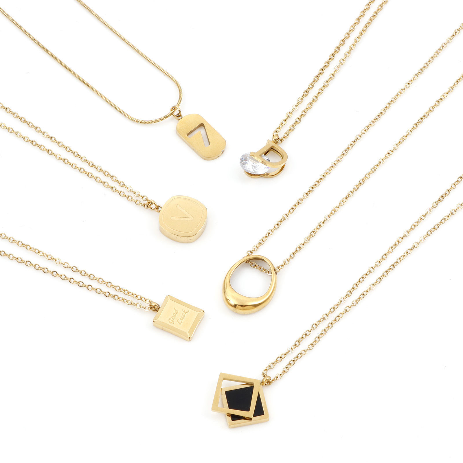 Picture of 304 Stainless Steel Stylish Link Cable Chain Necklace 18K Gold Plated Oval