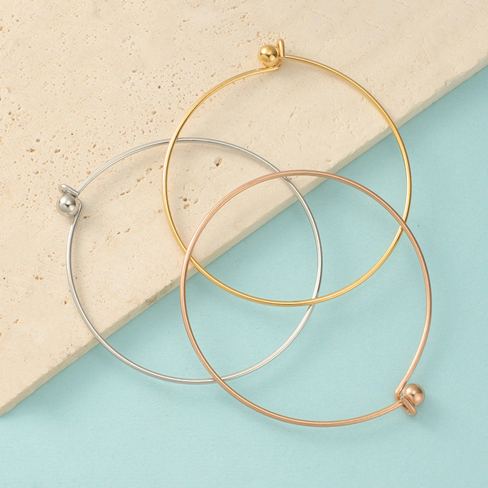 Изображение 304 Нержавеющая Сталь Расширяемые браслеты Браслеты Разноцветный Cфера Может быть откручен 6см диаметр, 1 ШТ