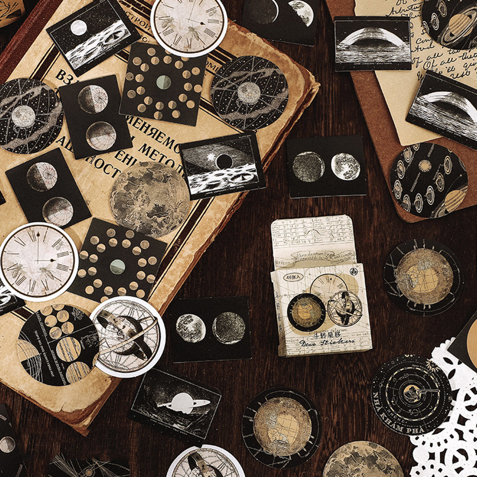 Picture of Paper Ins Style DIY Scrapbook Deco Stickers Multicolor 4.4cm x 4.4cm