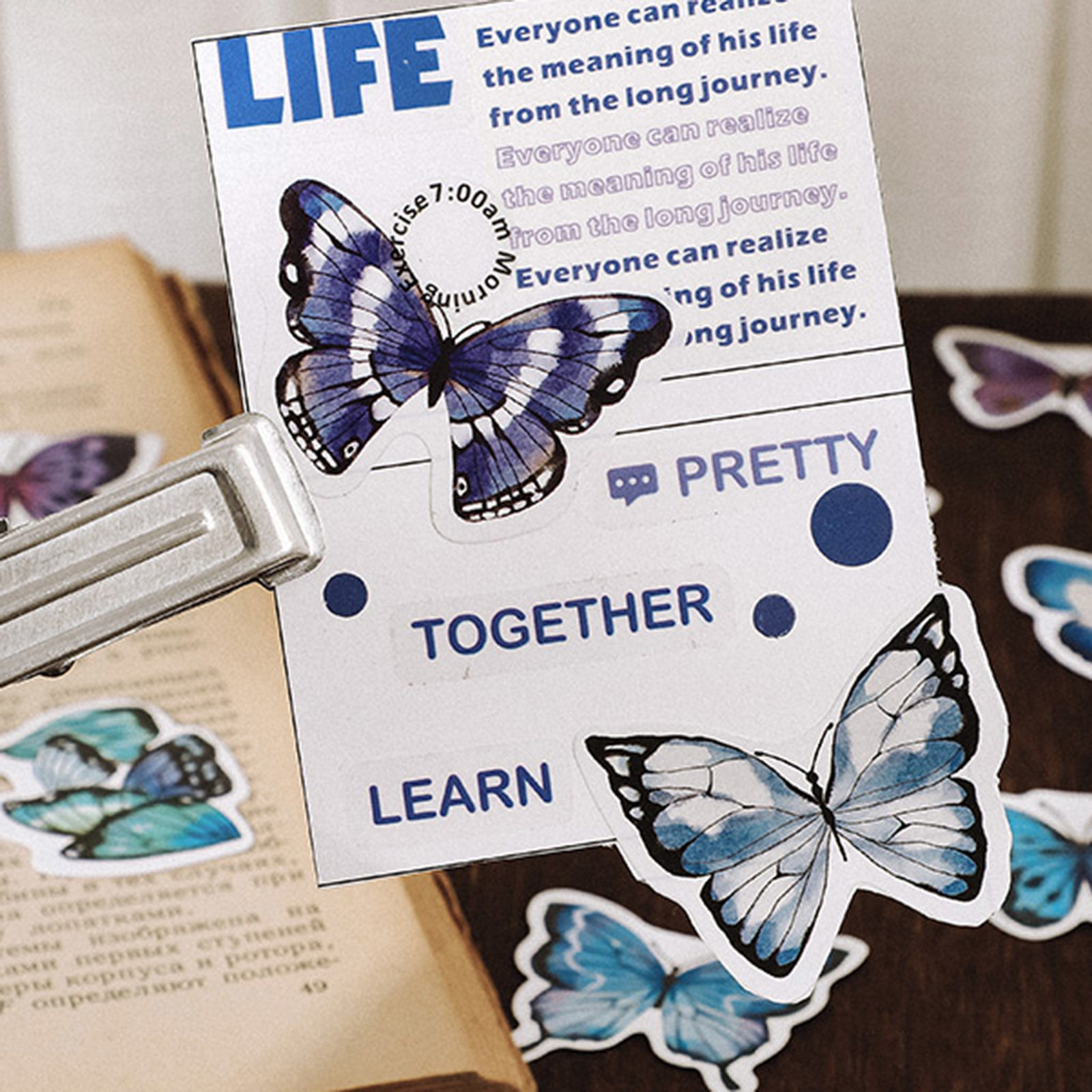 Picture of Paper Ins Style DIY Scrapbook Deco Stickers Multicolor 4.4cm x 4.4cm