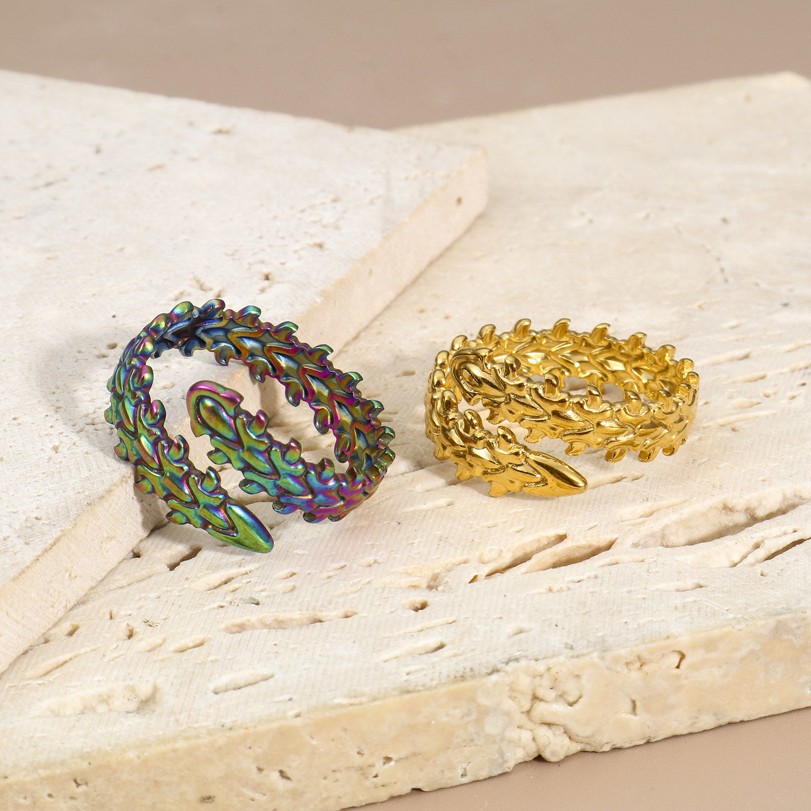 Picture of Eco-friendly 304 Stainless Steel Open Rings Multicolor