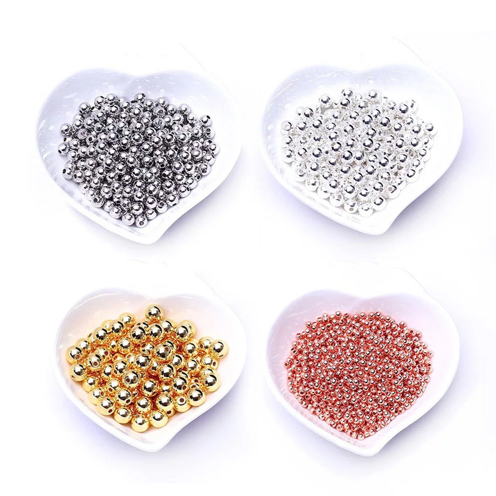 Image de Perles pour DIY Fabrication de Bijoux en Laiton Multicolore Rond 20 Pcs