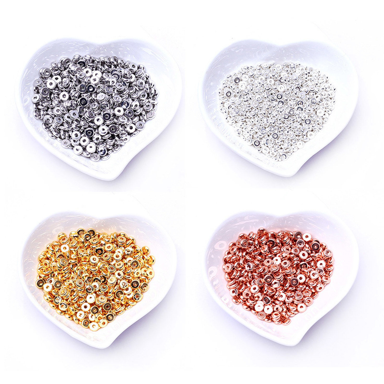 Picture of Brass Spacer Beads For DIY Jewelry Making Multicolor Wheel
