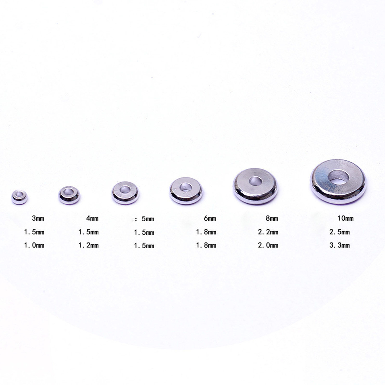 Picture of Brass Spacer Beads For DIY Jewelry Making Multicolor Wheel