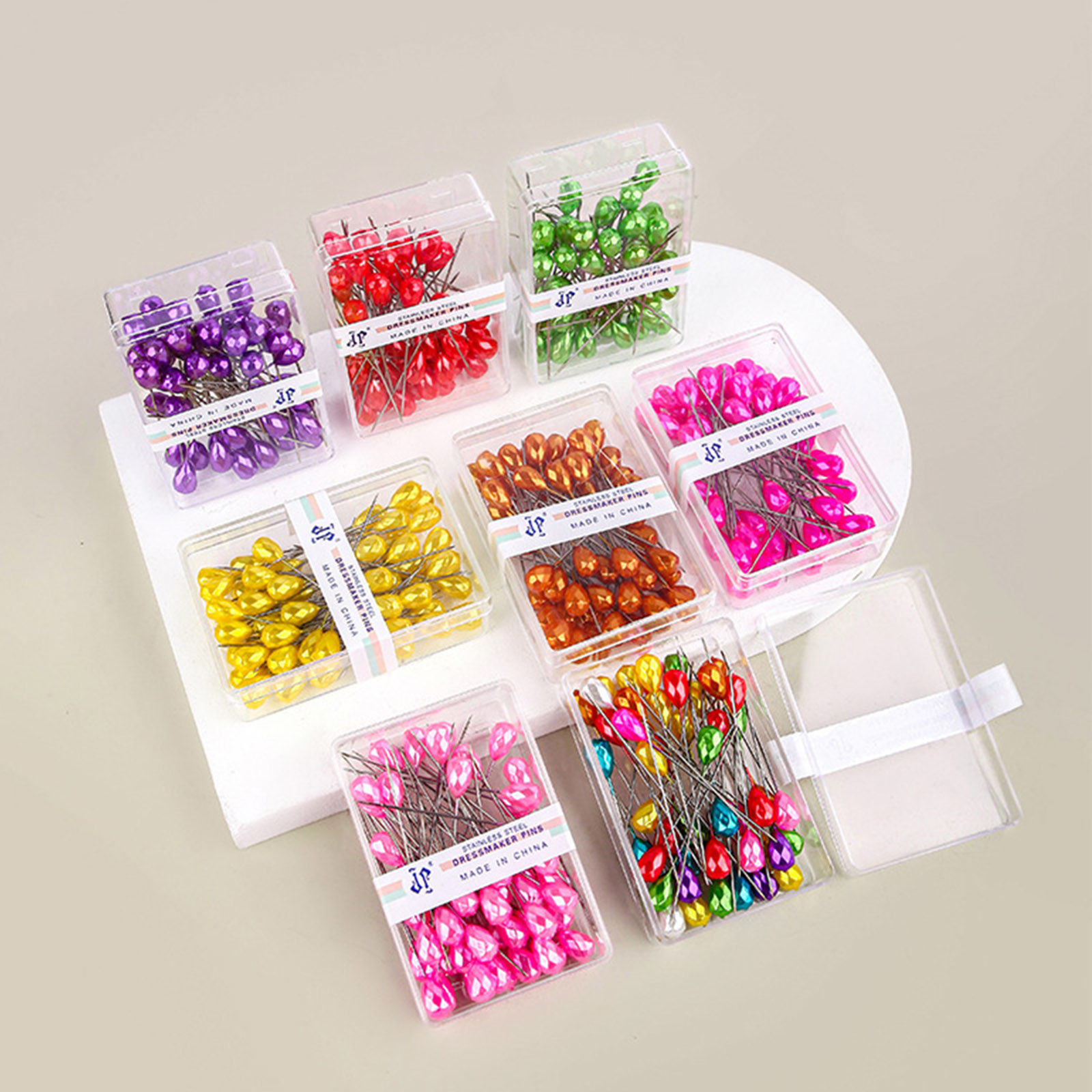 Image de Aiguille de Positionnement de Couture en Plastique & Alliage Multicolore 5.2cm long, 1 Boîte