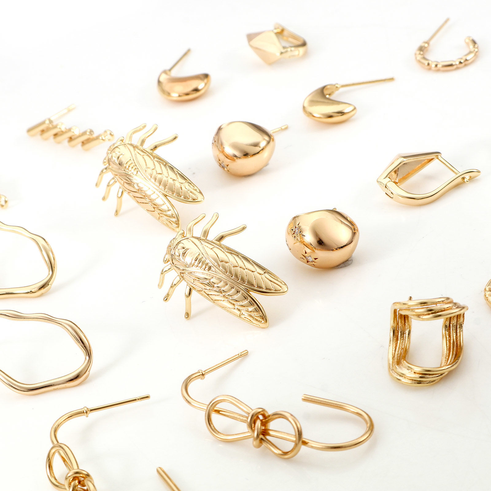Picture of Brass Earring Accessories Real Gold Plated