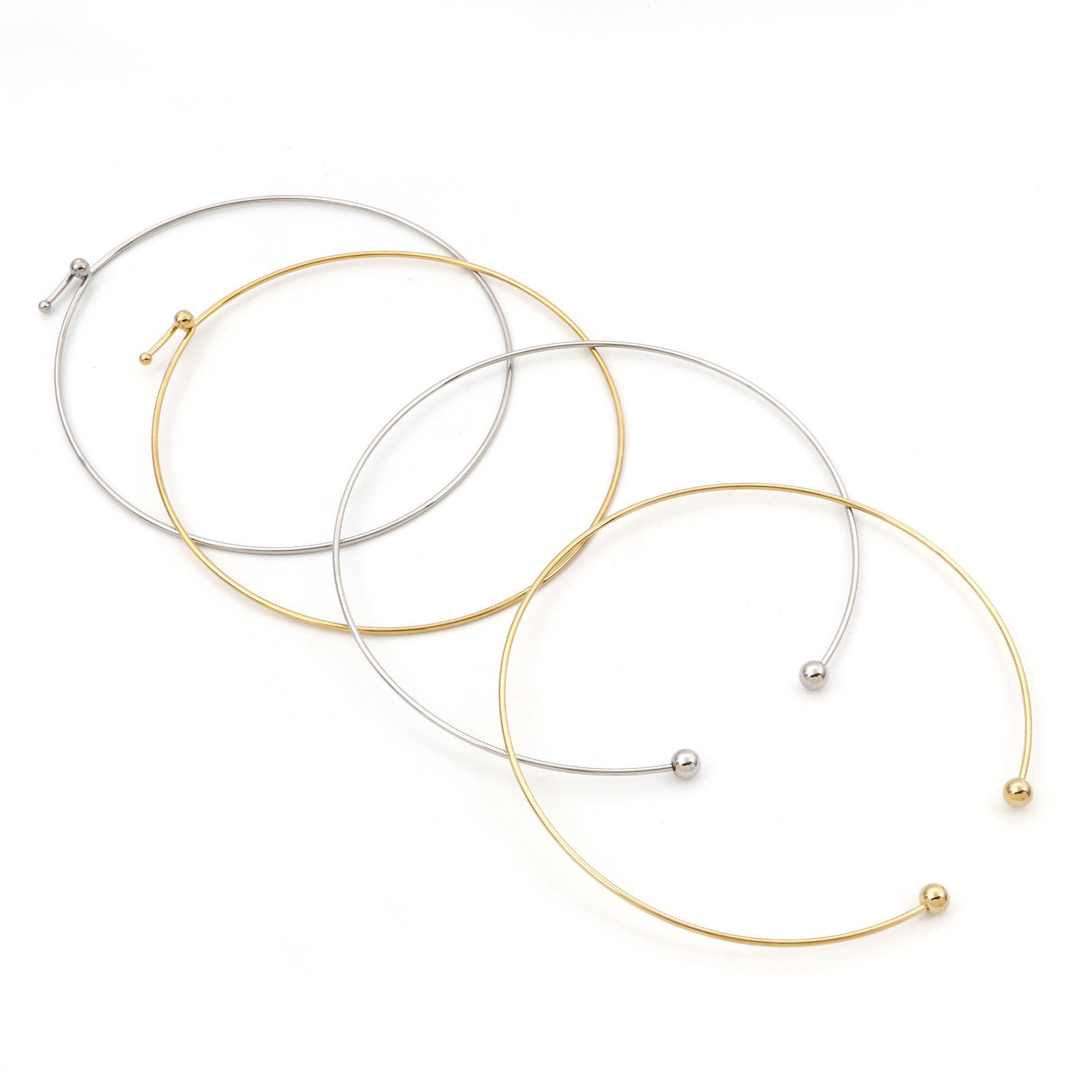 Bild von Umweltfreundlich 304 Edelstahl Choker Halskette 43cm lang, 1 Stück